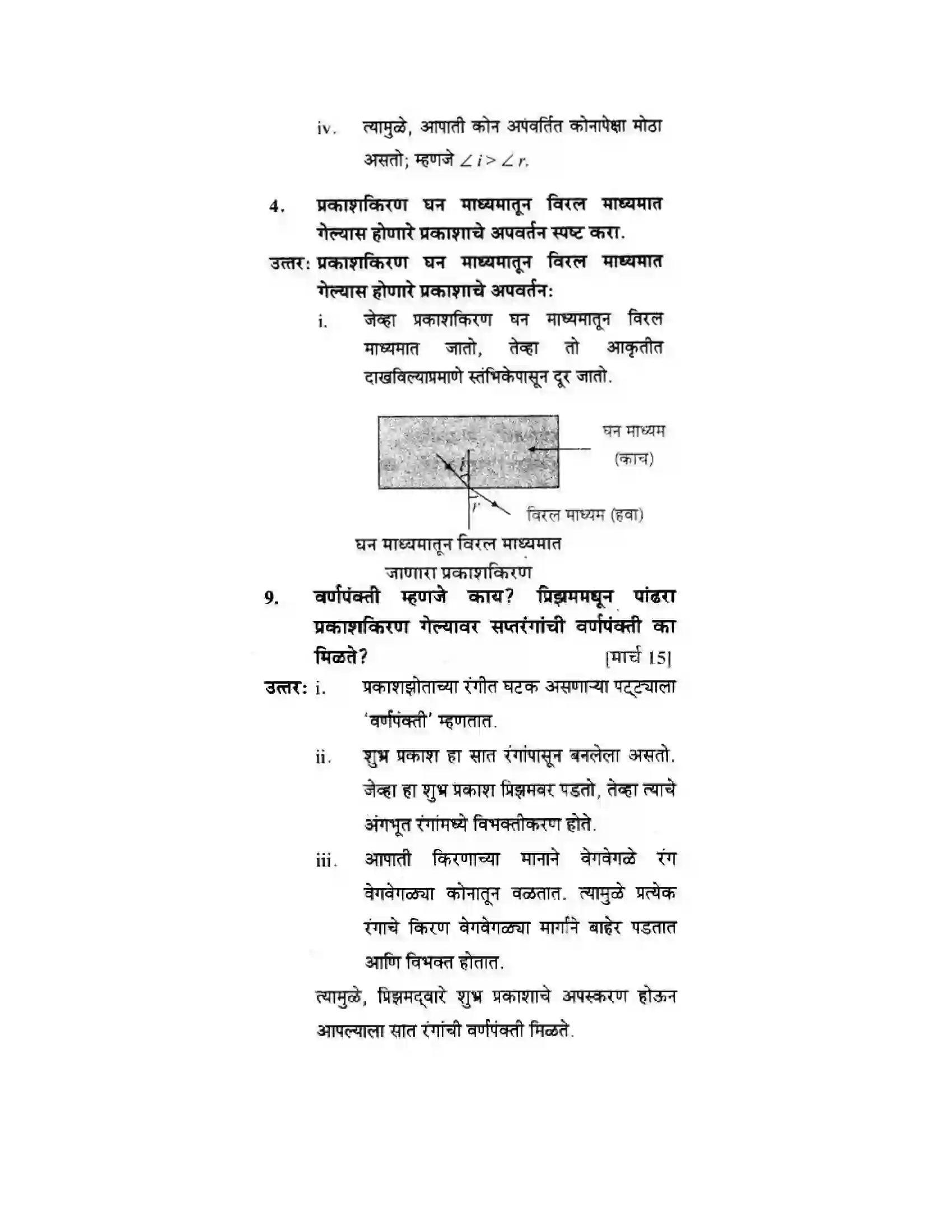 Maharashtra Board Class 10th Science & Technology - Marathi Medium Wonders of Light – Part II Solution 5