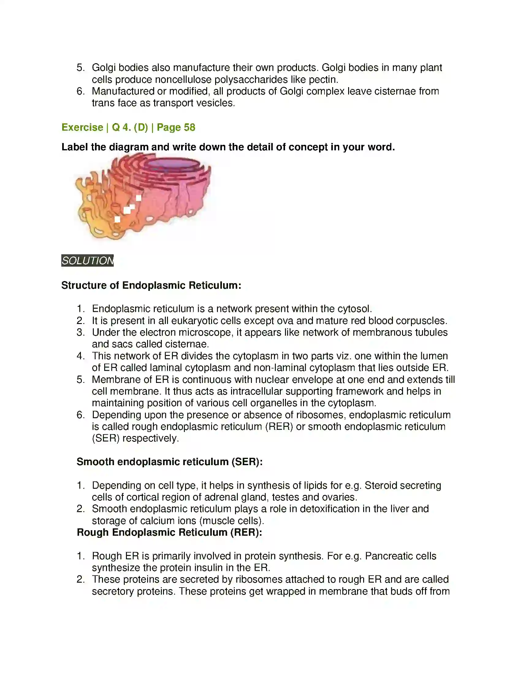 Maharashtra Board Class 11th Biology Cell Structure and Organization Solution 9