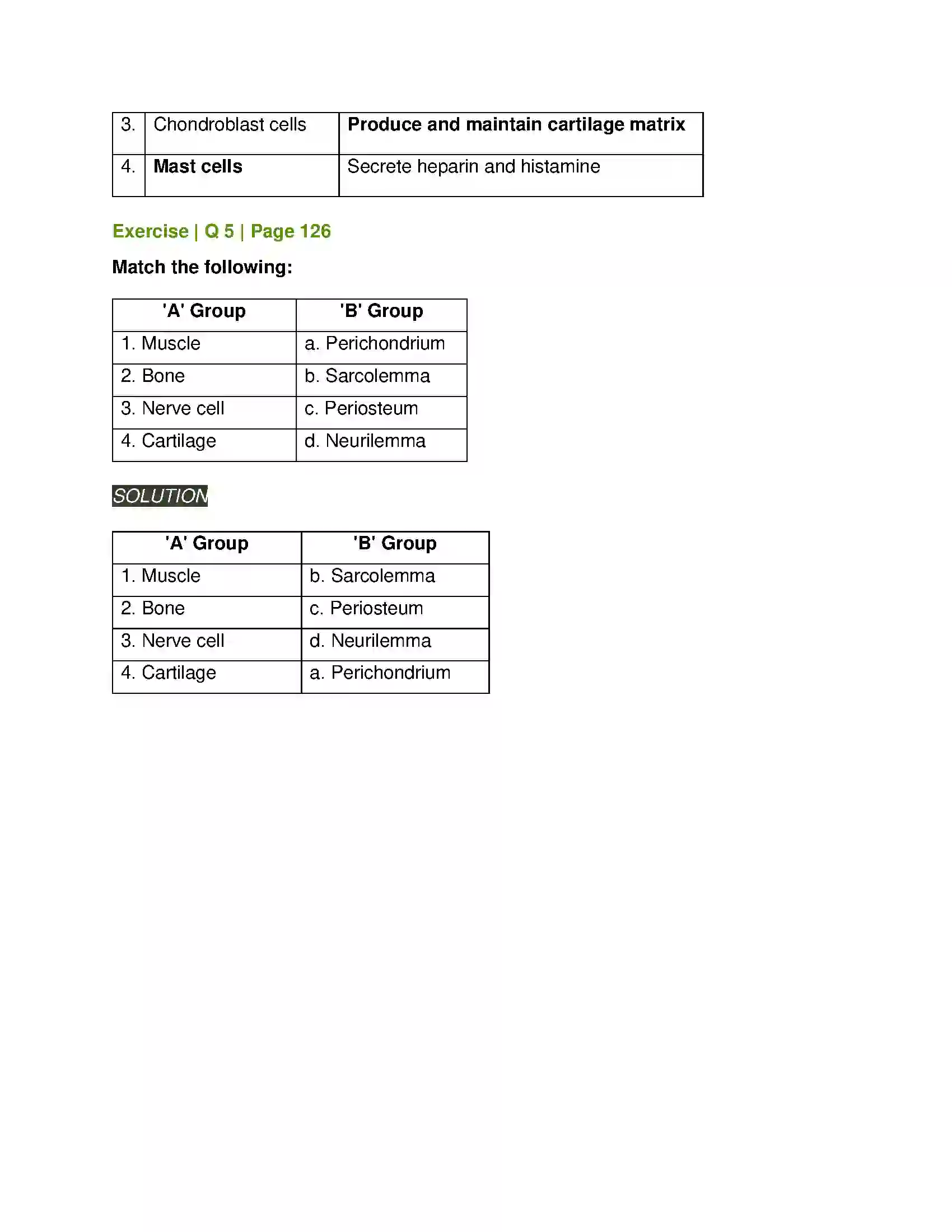 Maharashtra Board Class 11th Biology Animal Tissue Solution 8