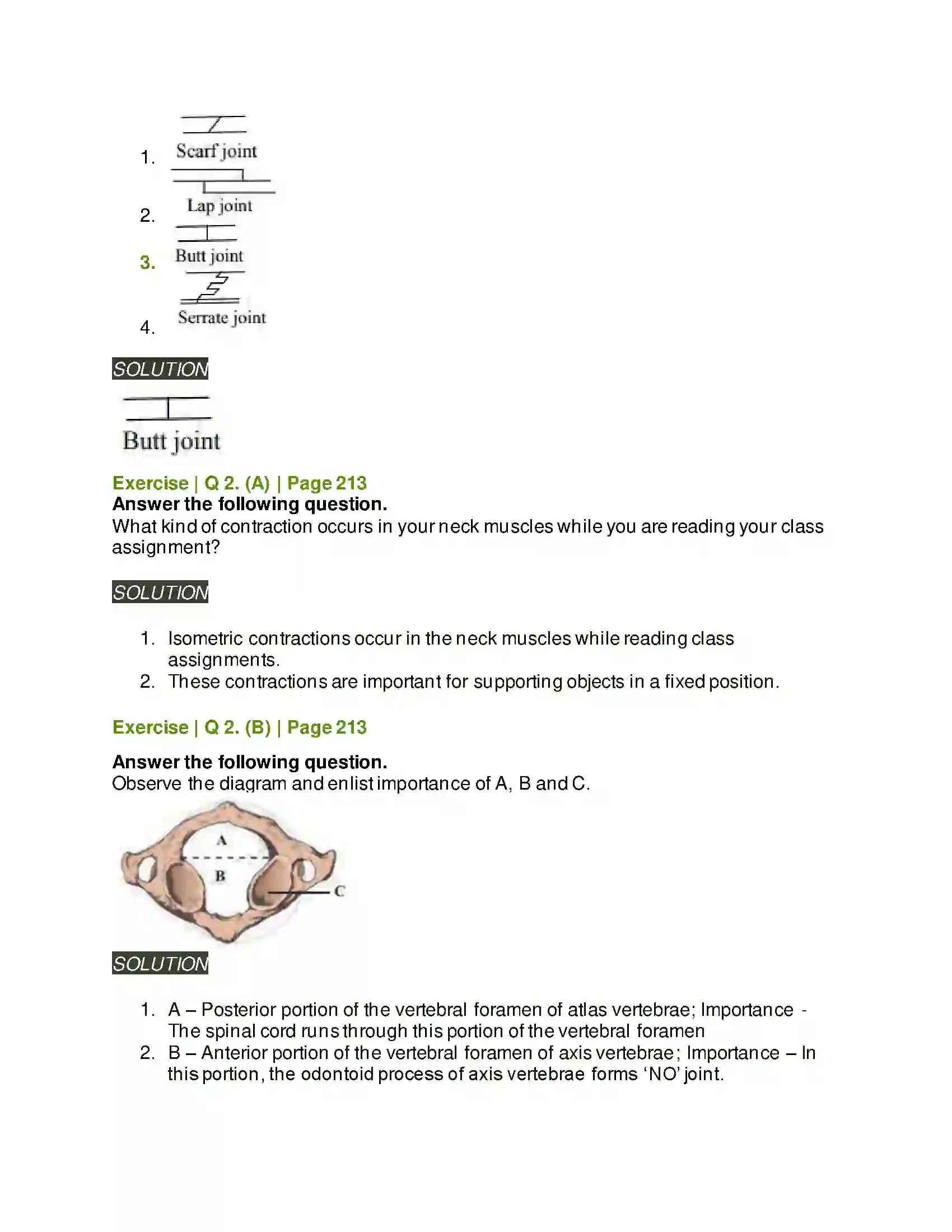 Maharashtra Board Class 11th Biology Skeleton and Movement Solution 3