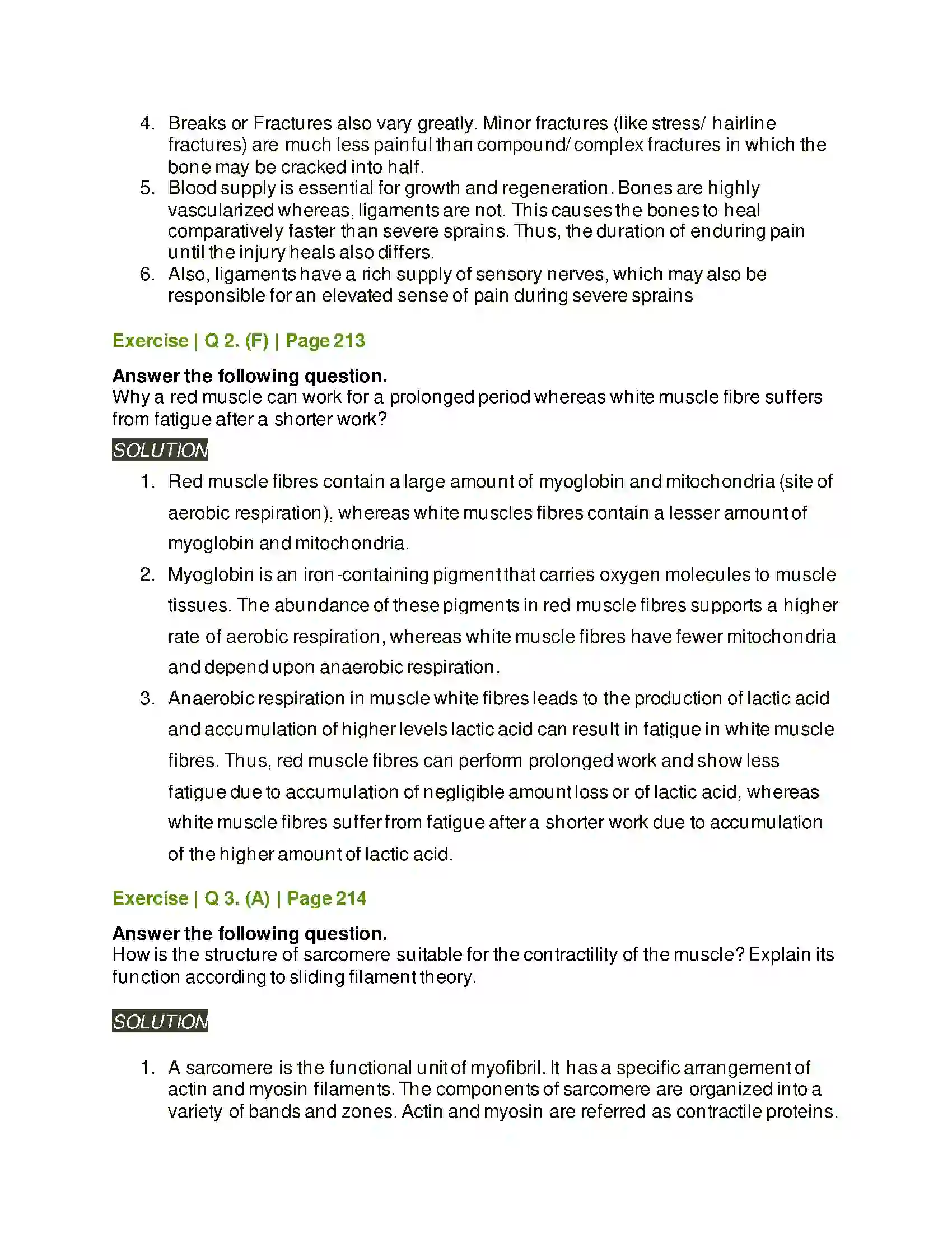 Maharashtra Board Class 11th Biology Skeleton and Movement Solution 5