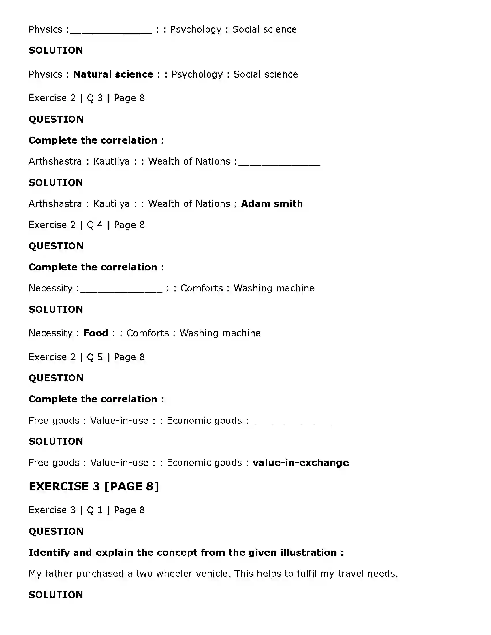 Maharashtra Board Class 11th Economics Basic Concepts in Economics Solution 4