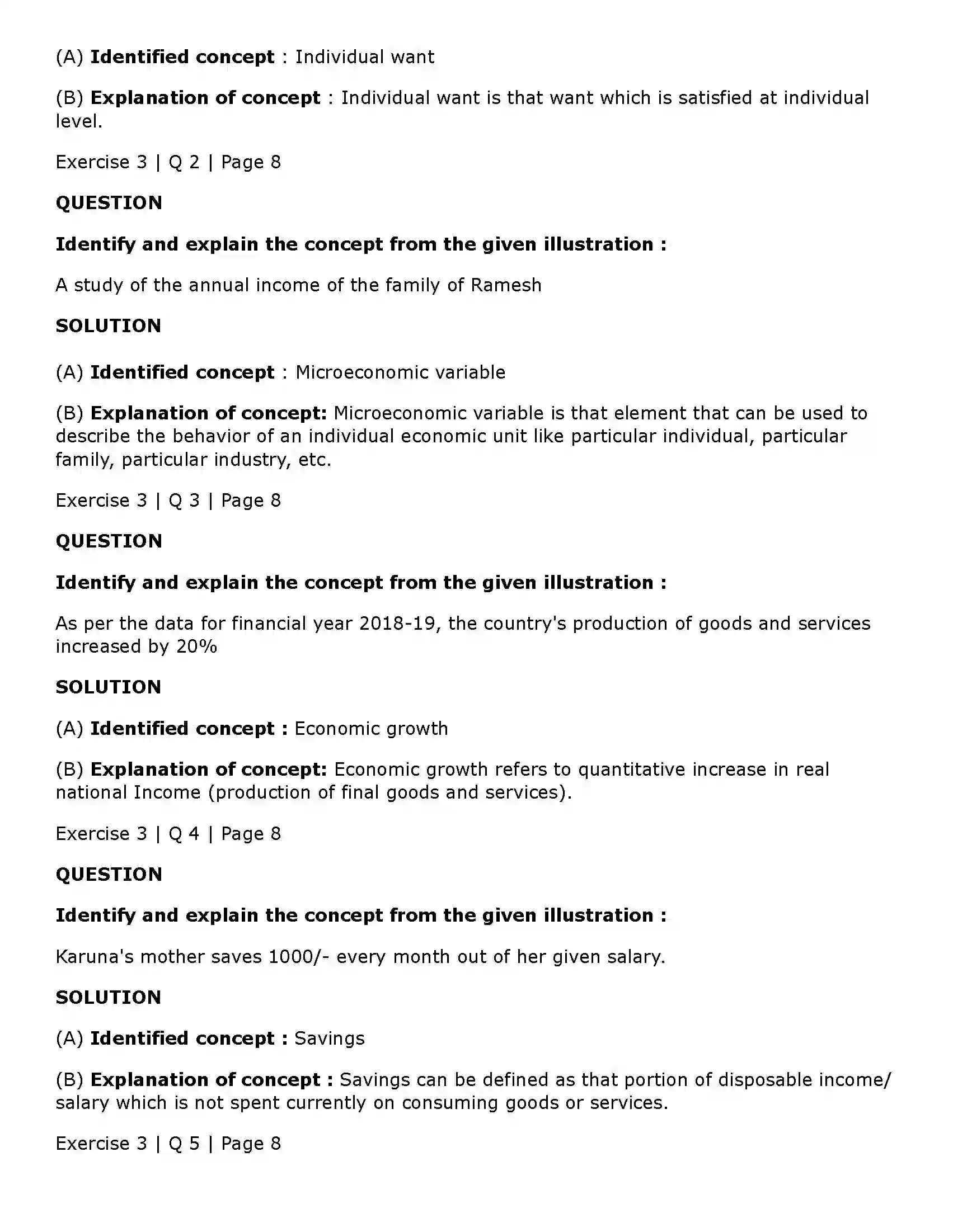 Maharashtra Board Class 11th Economics Basic Concepts in Economics Solution 5