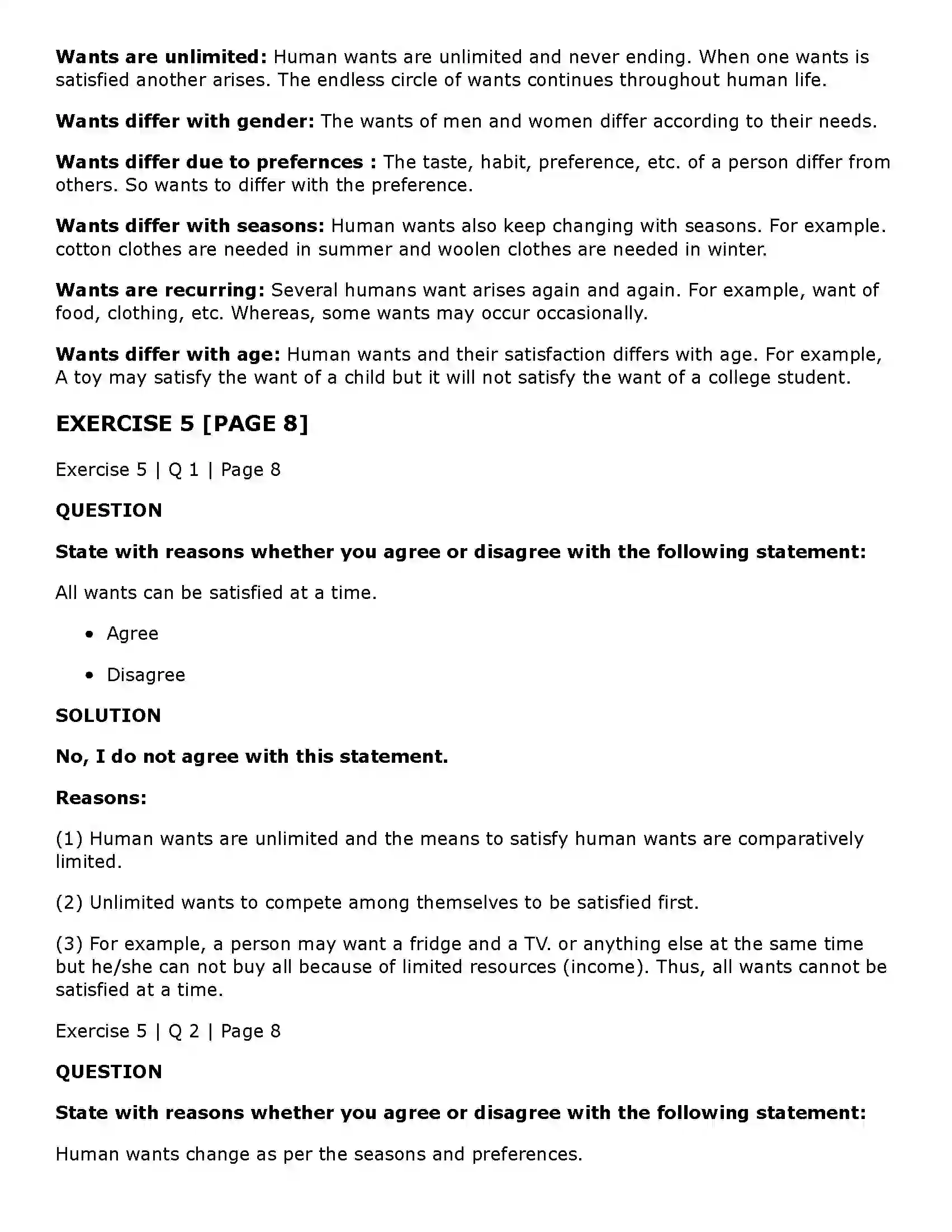 Maharashtra Board Class 11th Economics Basic Concepts in Economics Solution 7