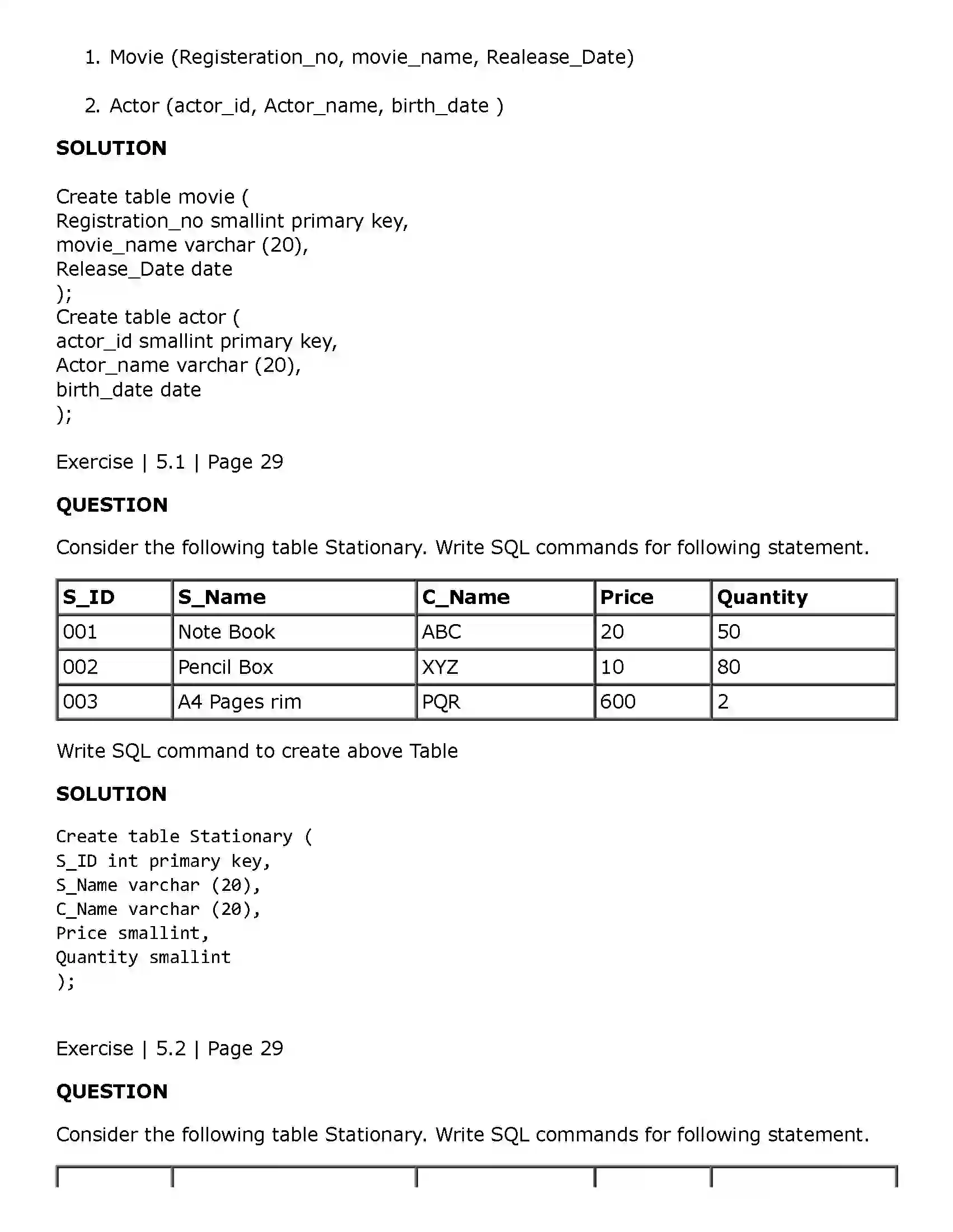 Maharashtra Board Class 11th Information Technology (IT) Introduction to DBMS Solution 5