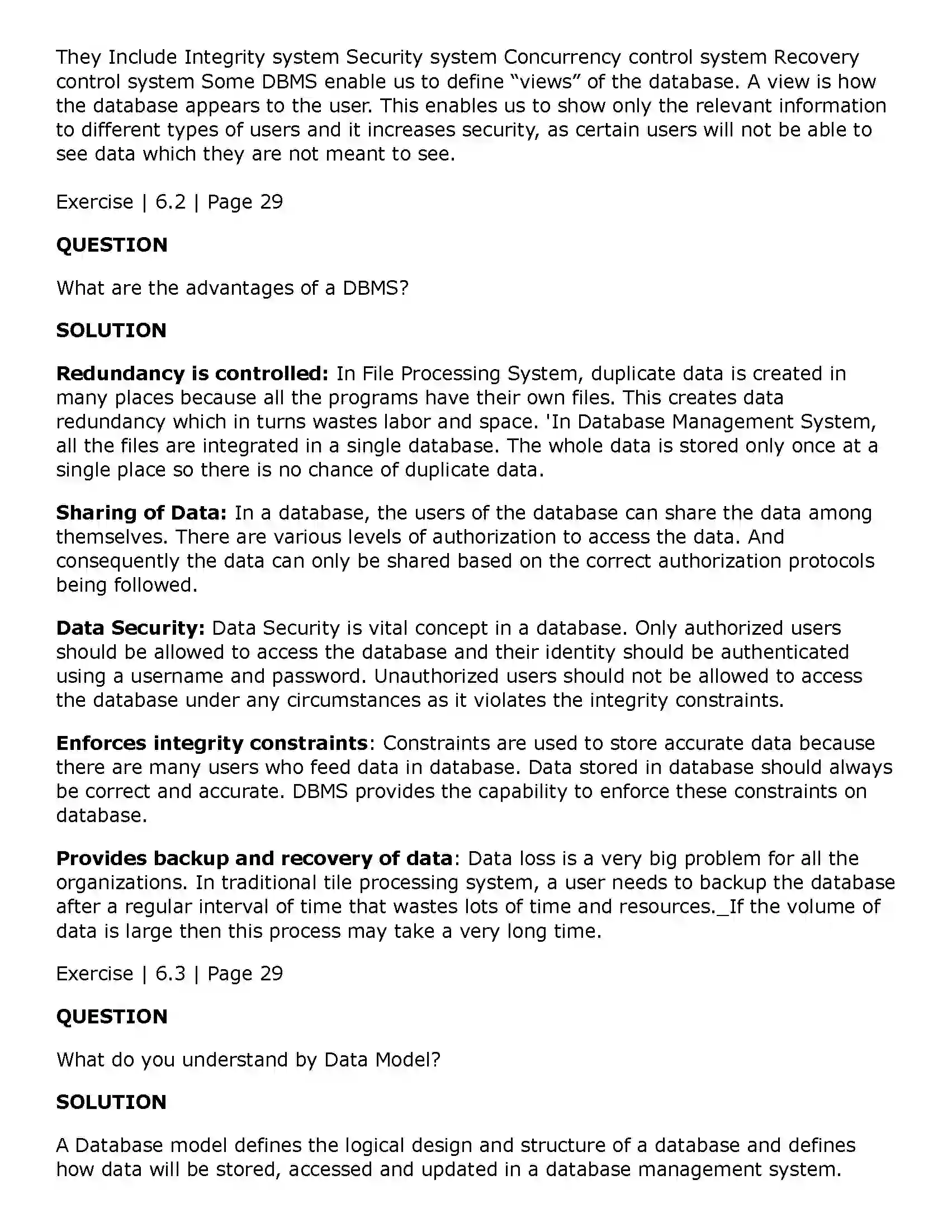 Maharashtra Board Class 11th Information Technology (IT) Introduction to DBMS Solution 7