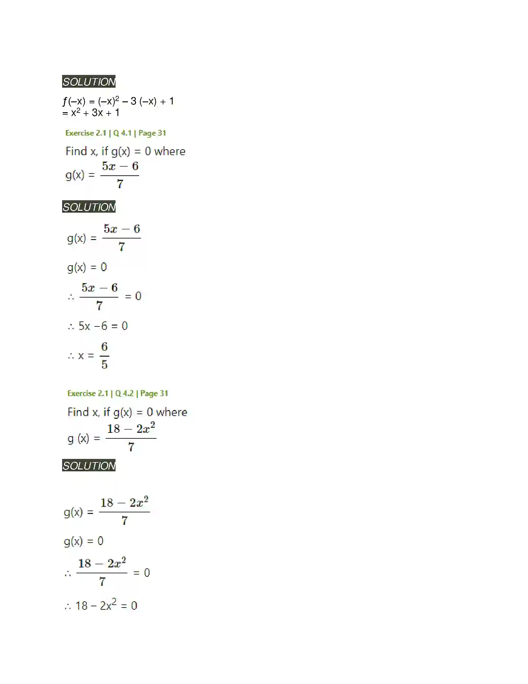 Maharashtra Board Class 11th Mathematics & Statistics - 1 Functions Solution 4