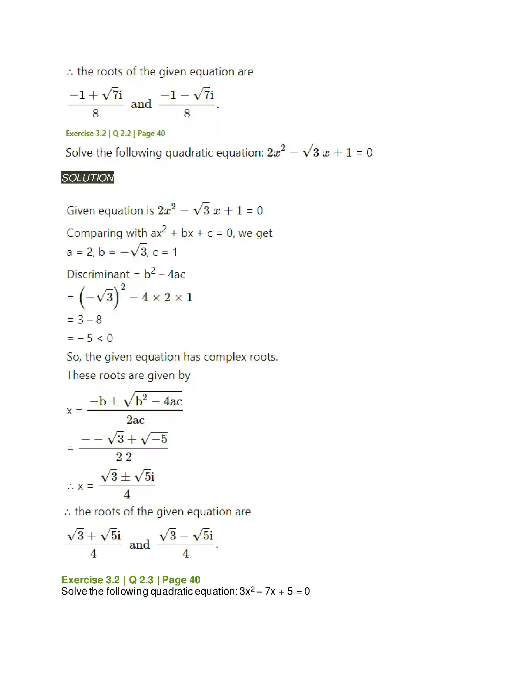 Maharashtra Board Class 11th Mathematics & Statistics - 1 Complex Numbers Solution 19