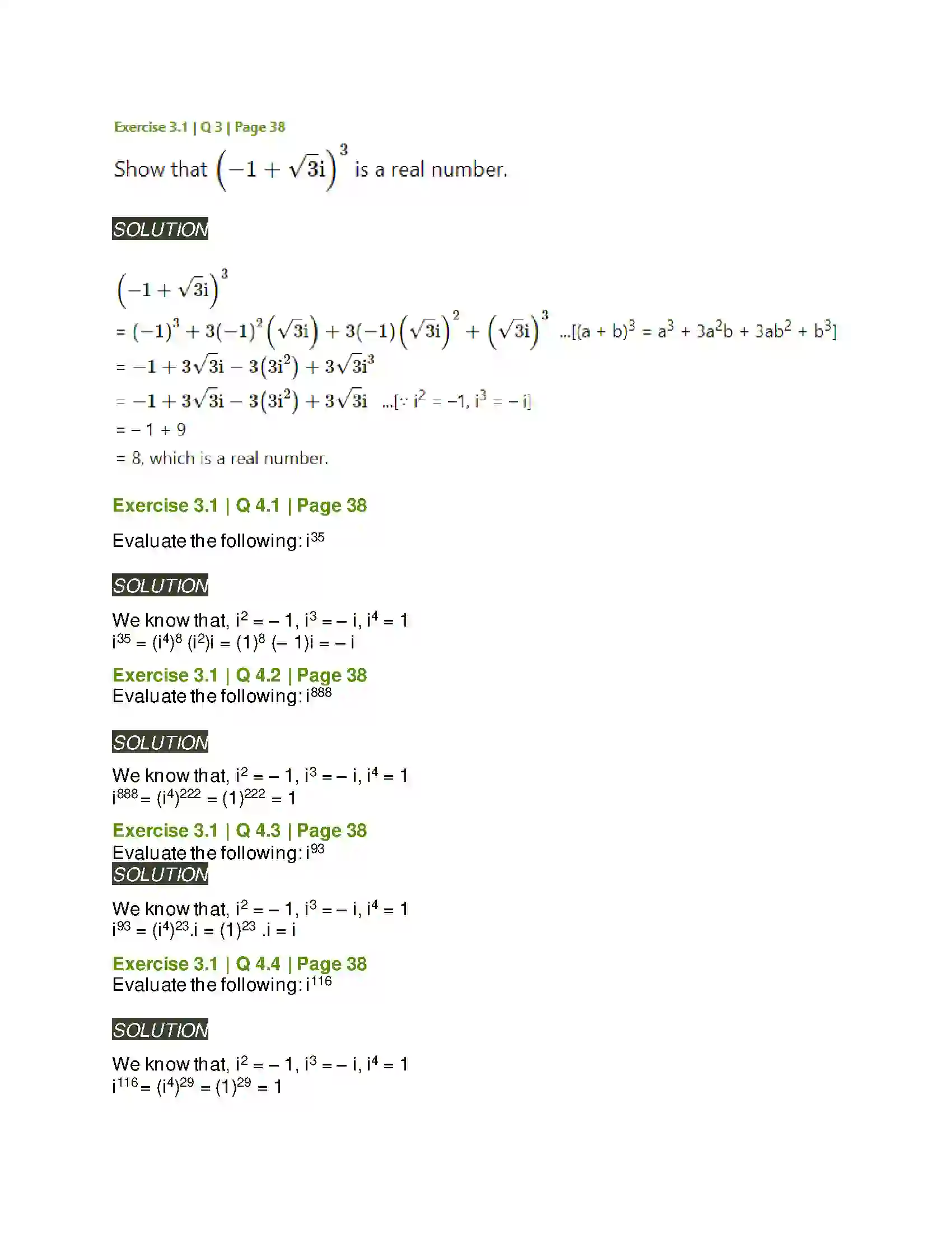 Maharashtra Board Class 11th Mathematics & Statistics - 1 Complex Numbers Solution 7
