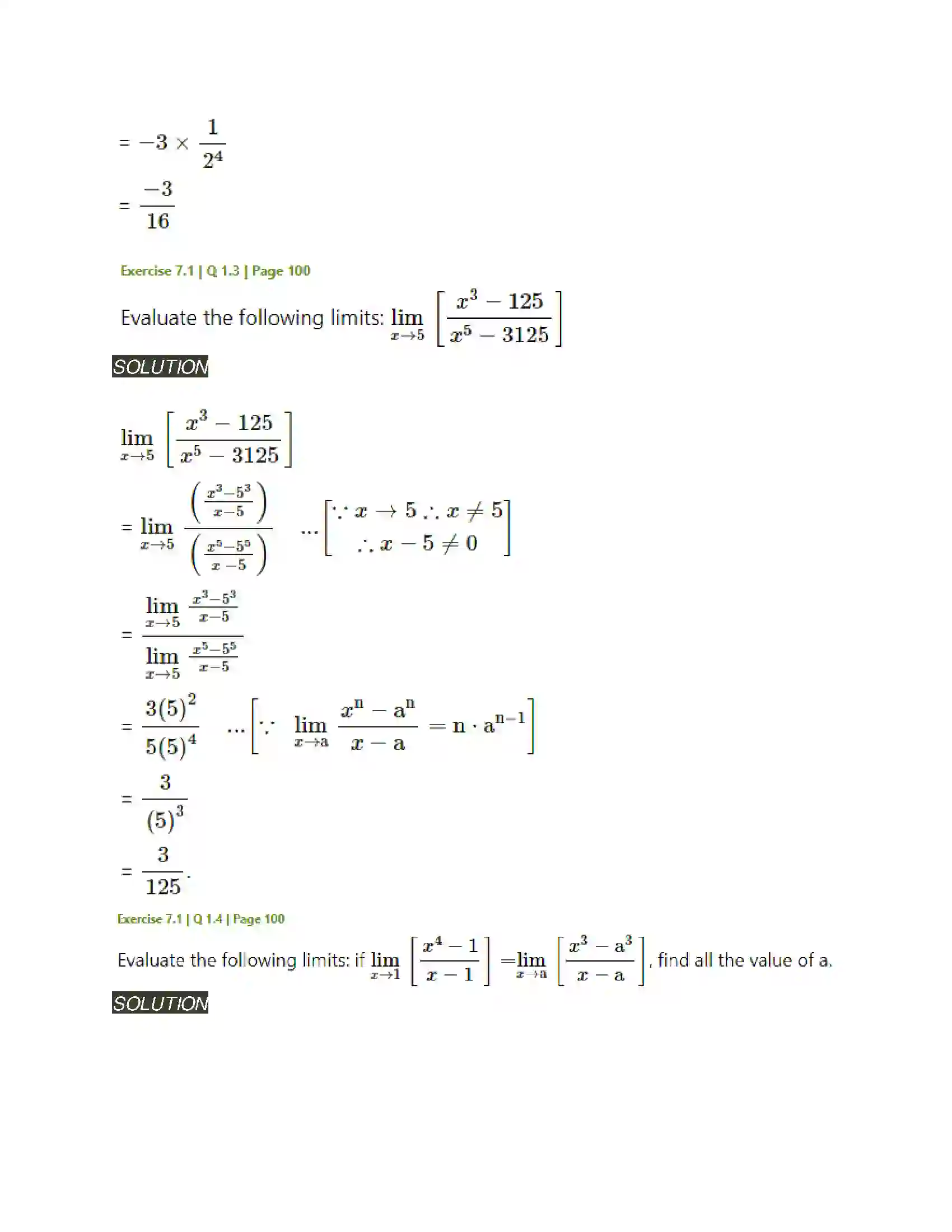 Maharashtra Board Class 11th Mathematics & Statistics - 1 Limits Solution 2