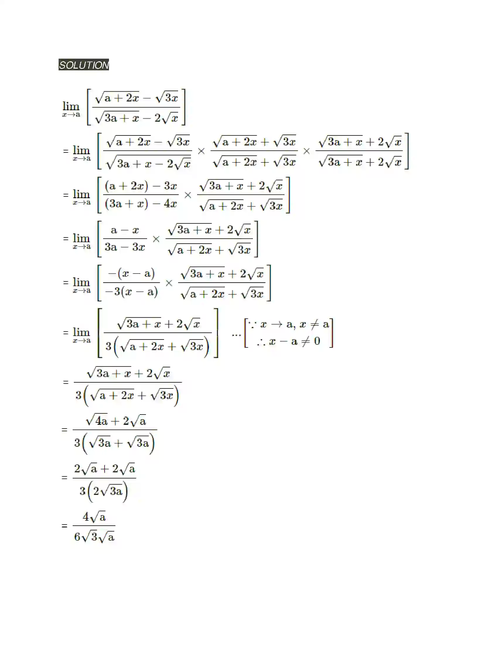 Maharashtra Board Class 11th Mathematics & Statistics - 1 Limits Solution 21