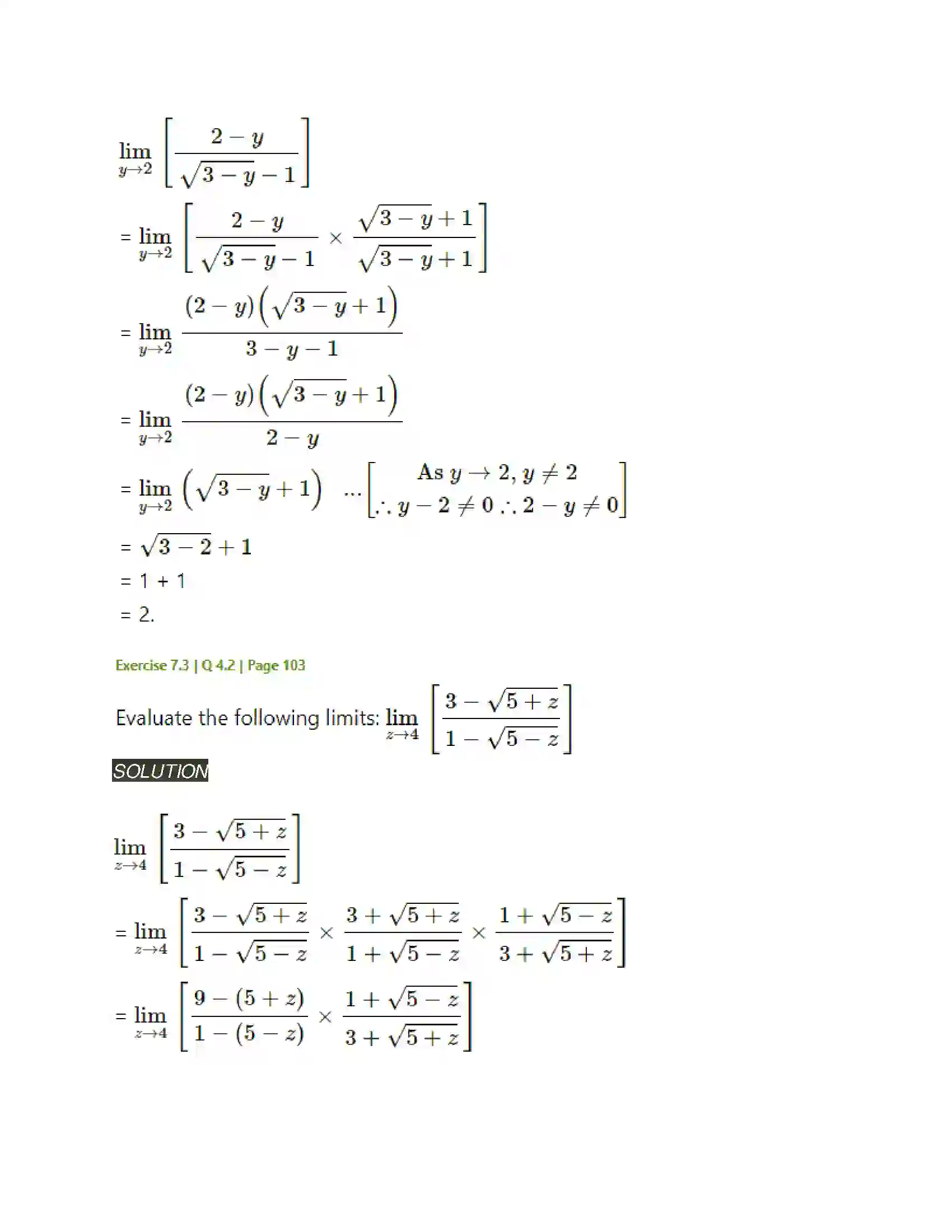 Maharashtra Board Class 11th Mathematics & Statistics - 1 Limits Solution 27