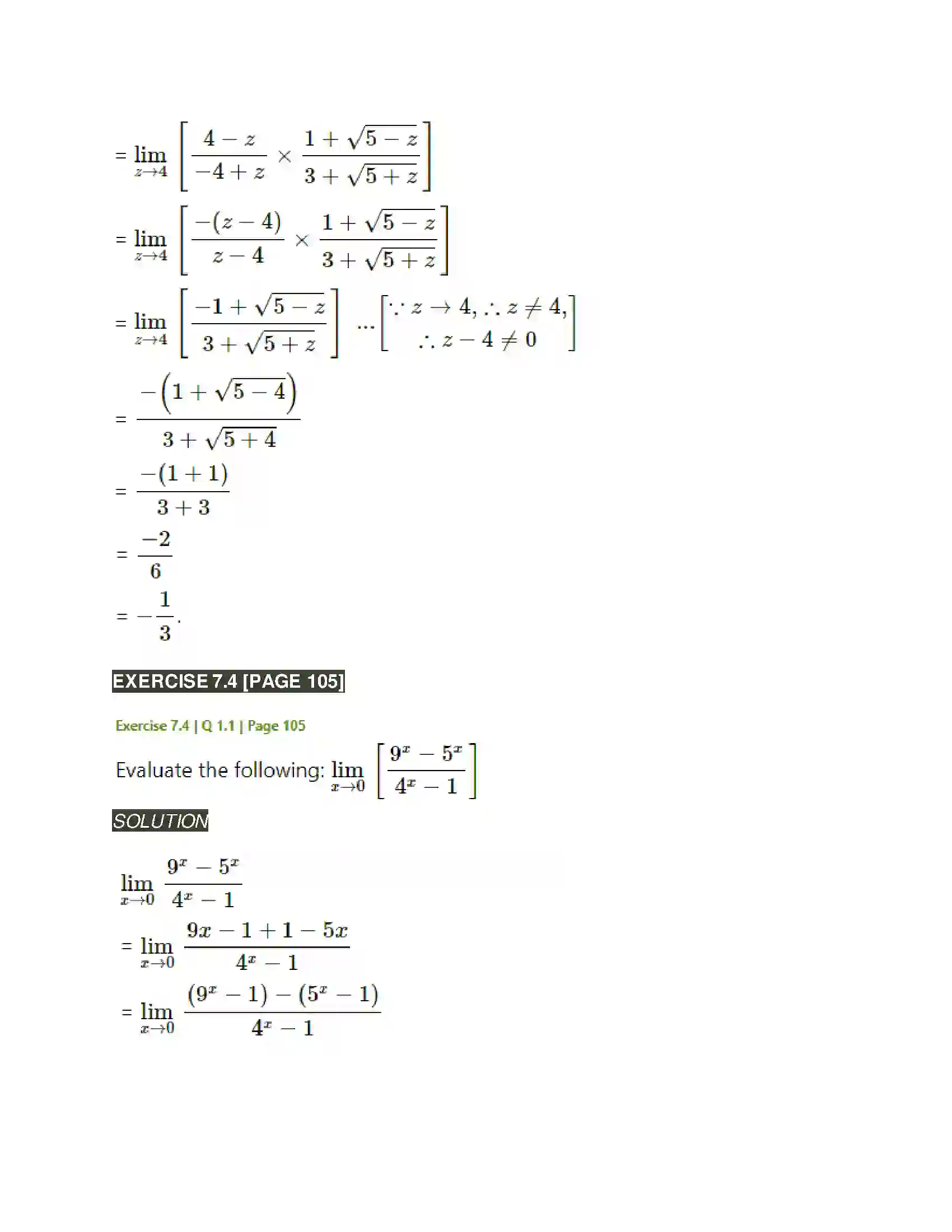 Maharashtra Board Class 11th Mathematics & Statistics - 1 Limits Solution 28