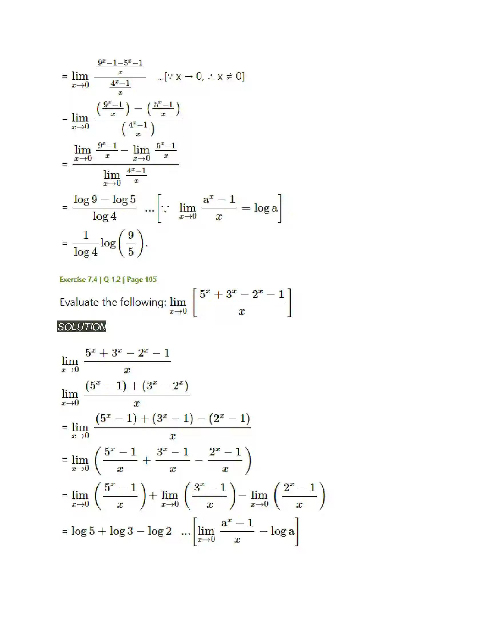 Maharashtra Board Class 11th Mathematics & Statistics - 1 Limits Solution 29