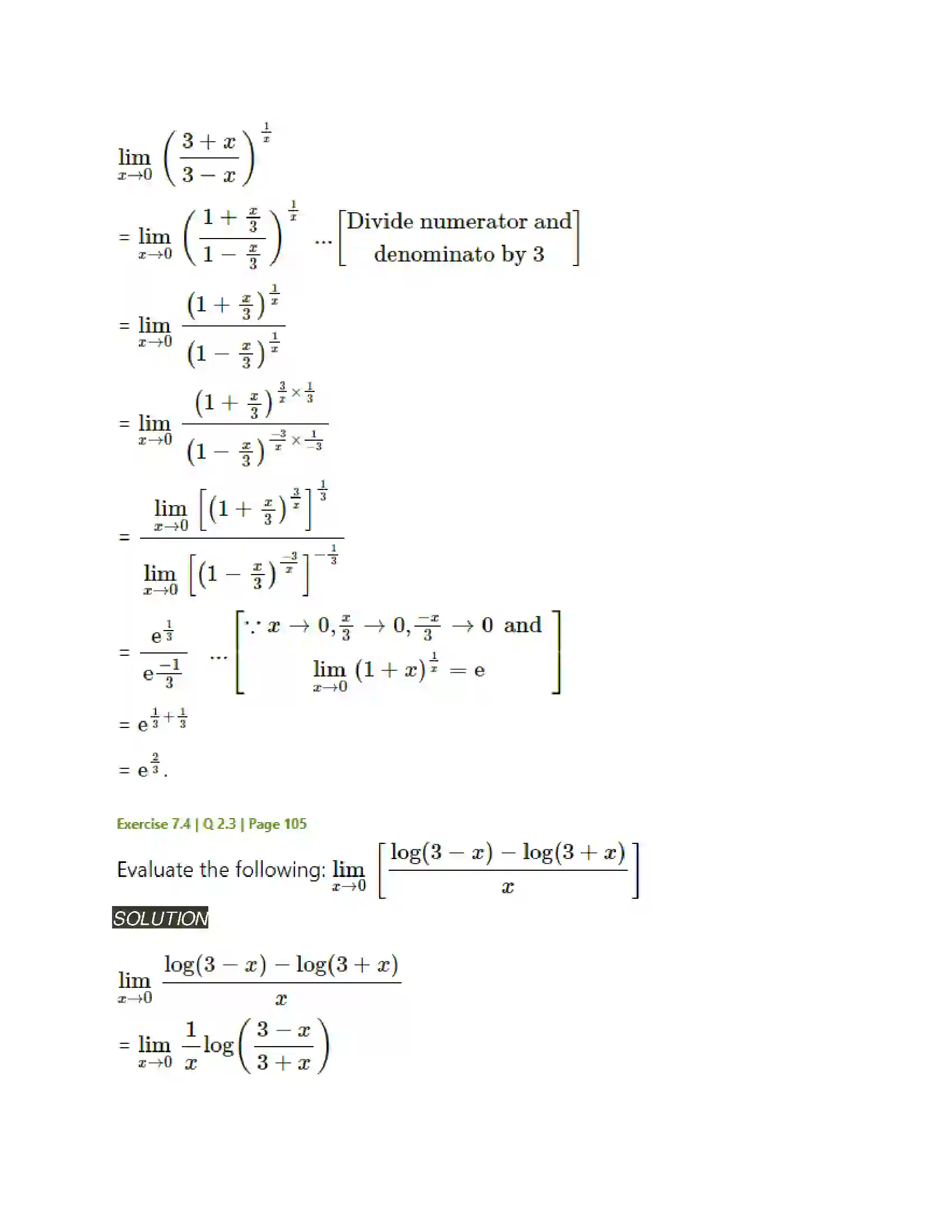Maharashtra Board Class 11th Mathematics & Statistics - 1 Limits Solution 32