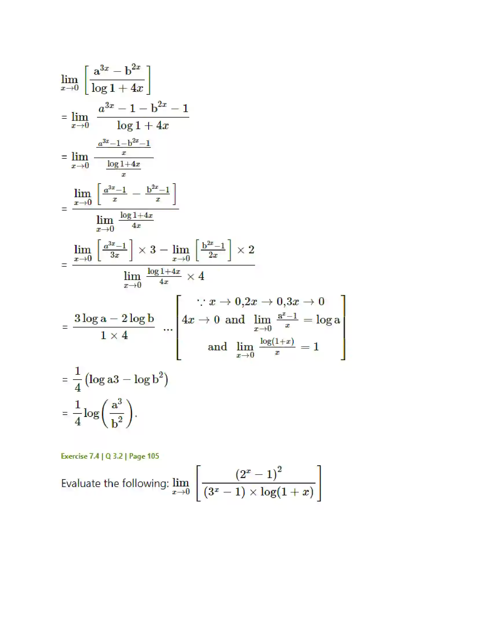 Maharashtra Board Class 11th Mathematics & Statistics - 1 Limits Solution 34