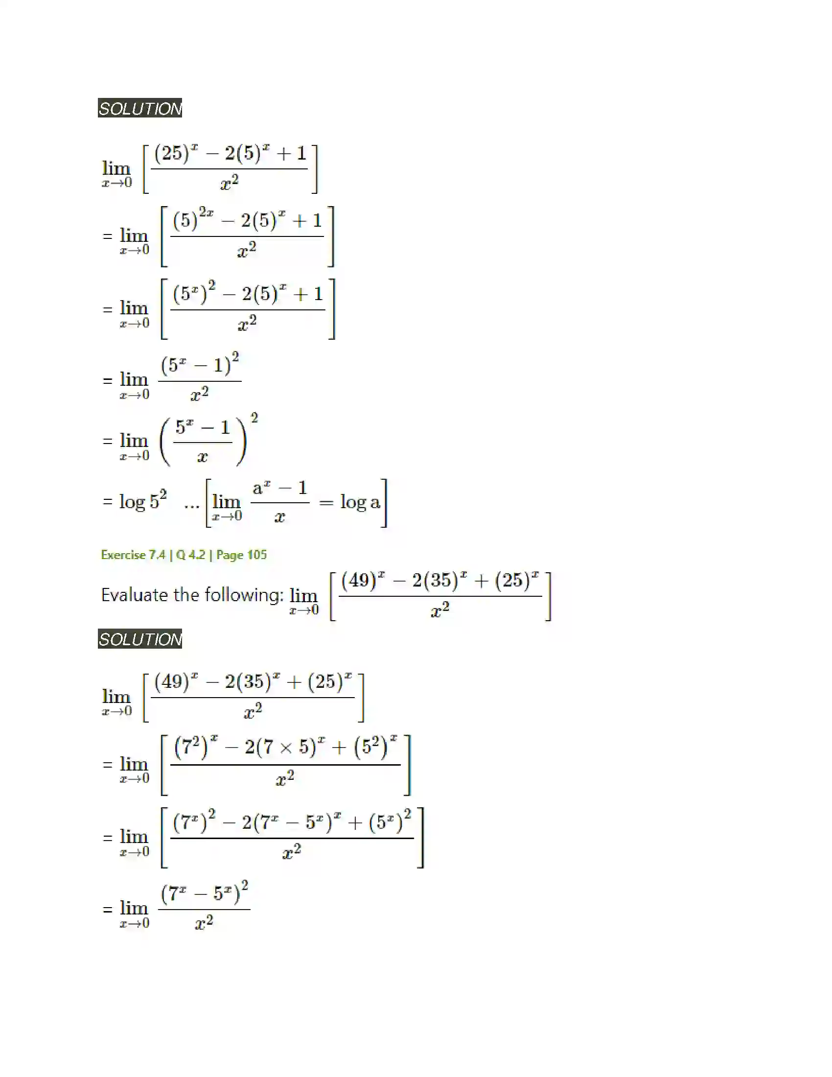 Maharashtra Board Class 11th Mathematics & Statistics - 1 Limits Solution 47