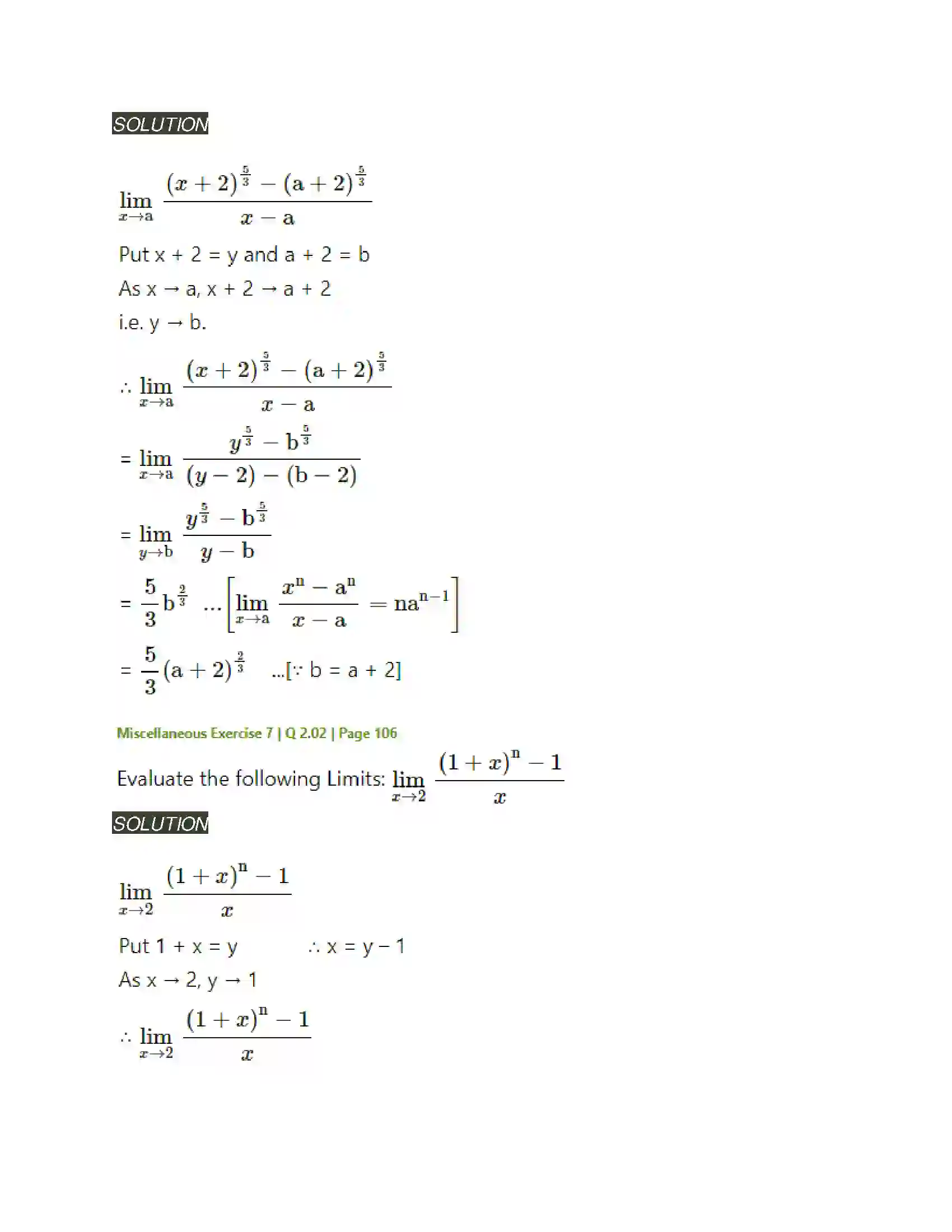 Maharashtra Board Class 11th Mathematics & Statistics - 1 Limits Solution 49