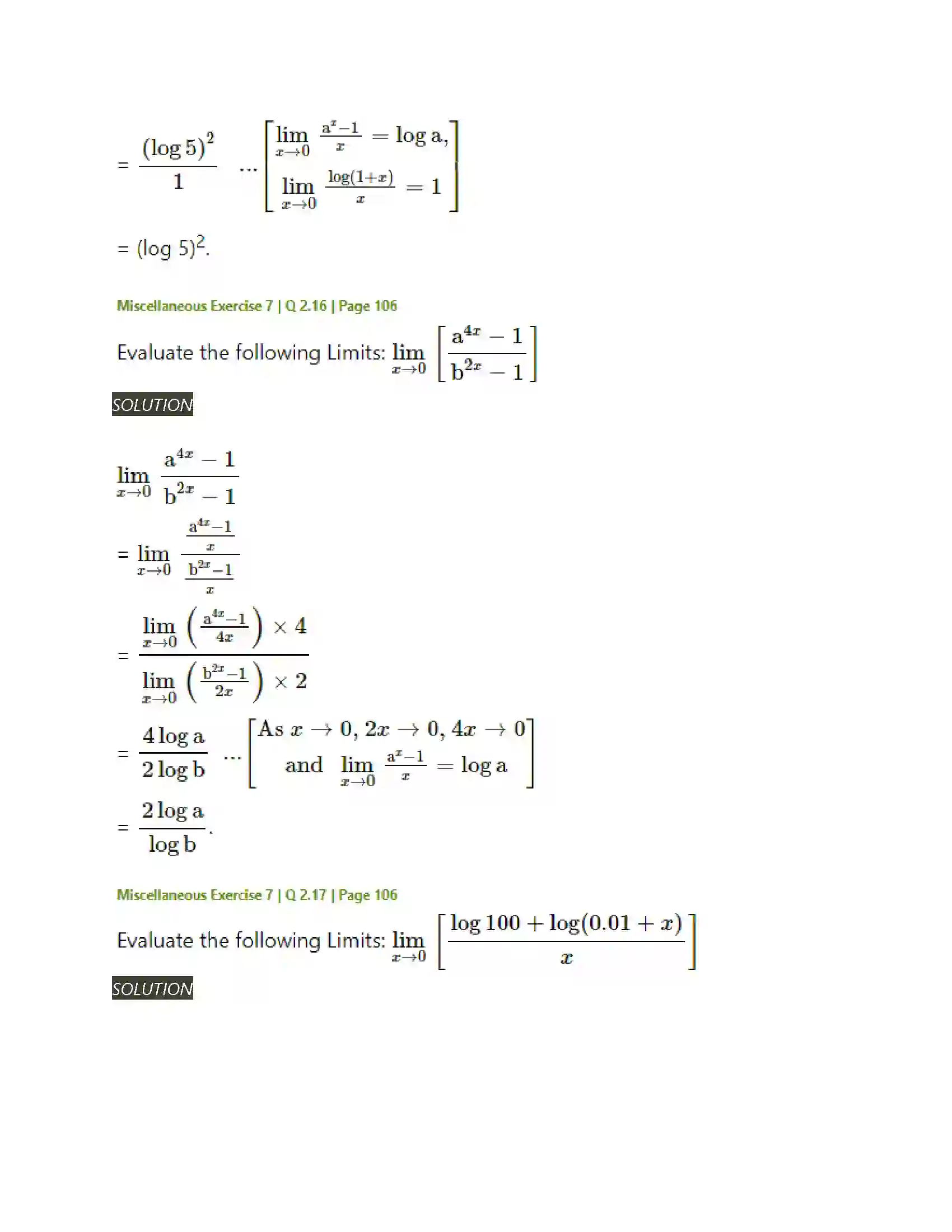 Maharashtra Board Class 11th Mathematics & Statistics - 1 Limits Solution 59
