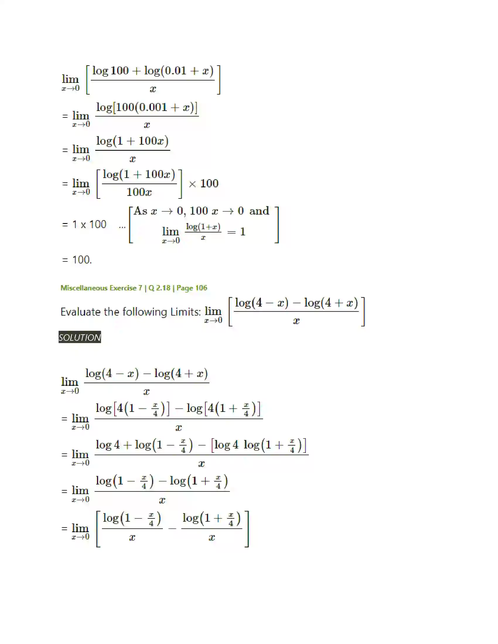 Maharashtra Board Class 11th Mathematics & Statistics - 1 Limits Solution 60