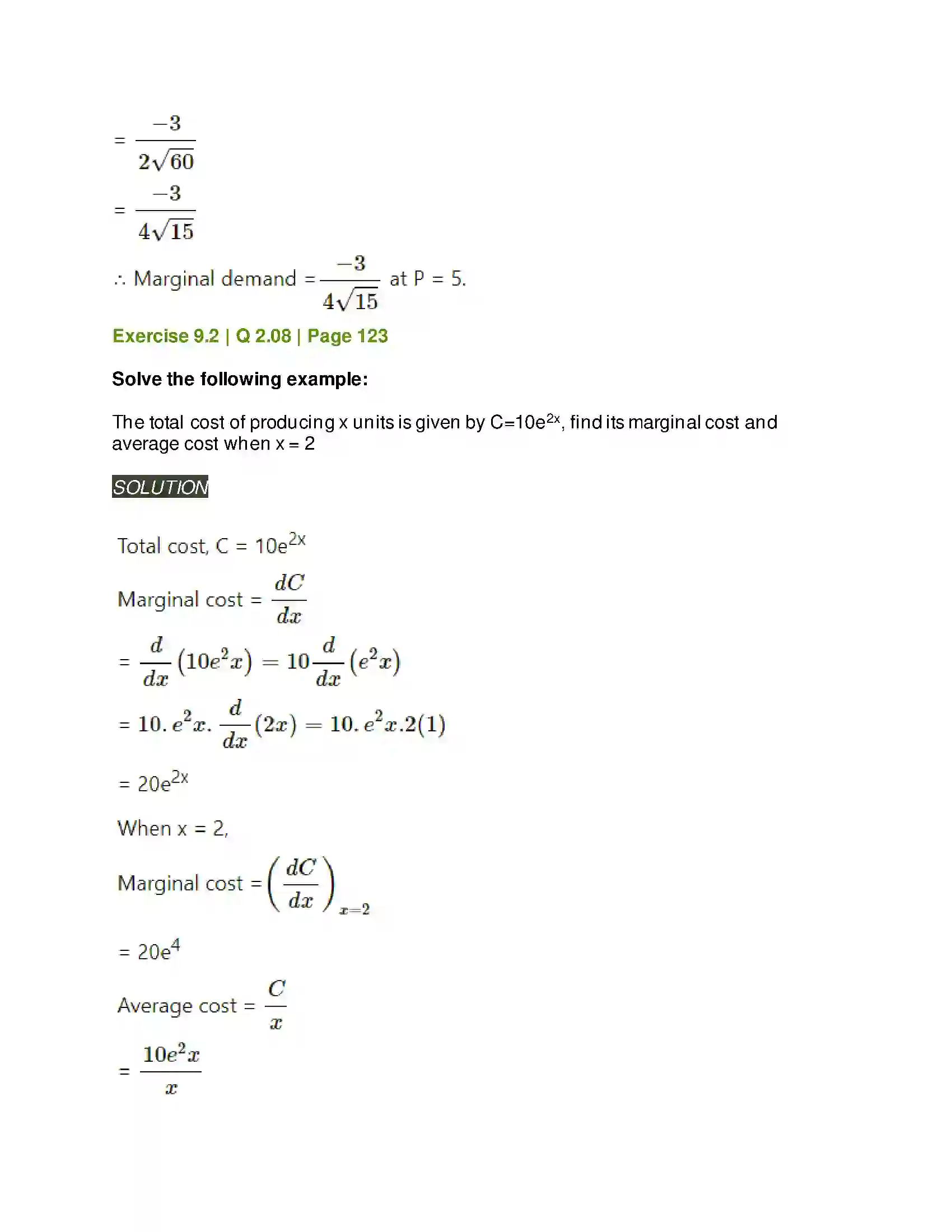 Maharashtra Board Class 11th Mathematics & Statistics - 1 Differentiation Solution 31