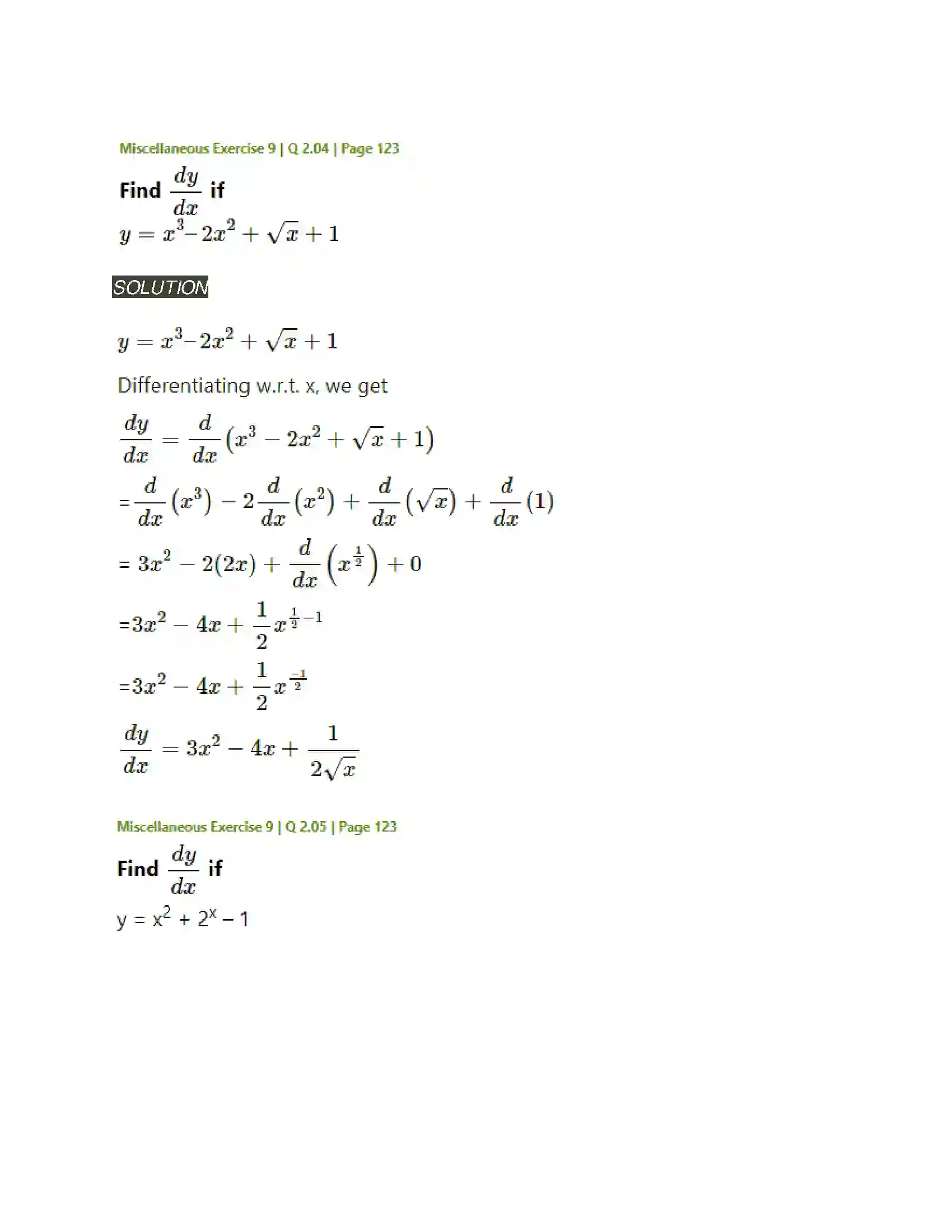 Maharashtra Board Class 11th Mathematics & Statistics - 1 Differentiation Solution 40