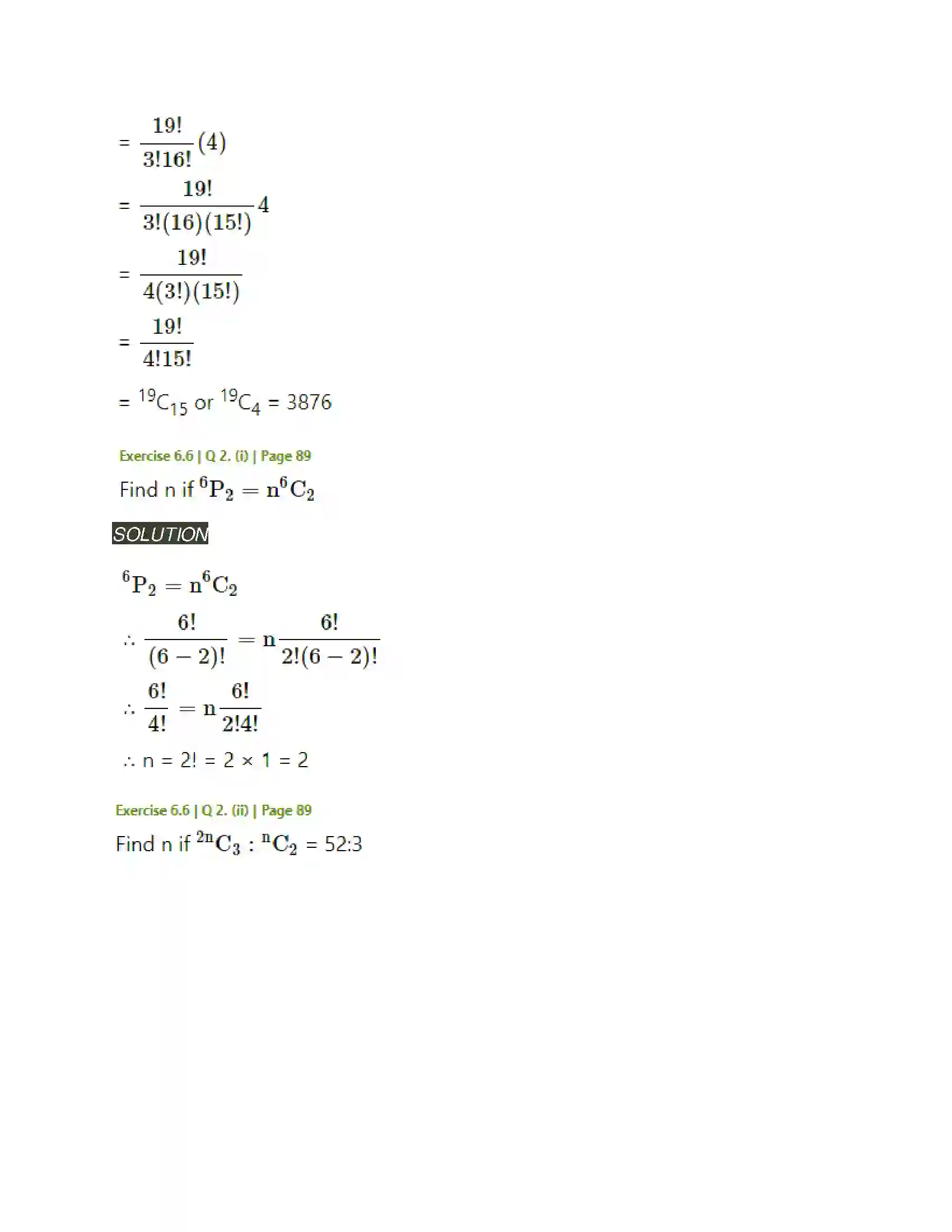 Maharashtra Board Class 11th Mathematics & Statistics - 2 Permutations and Combinations Solution 50