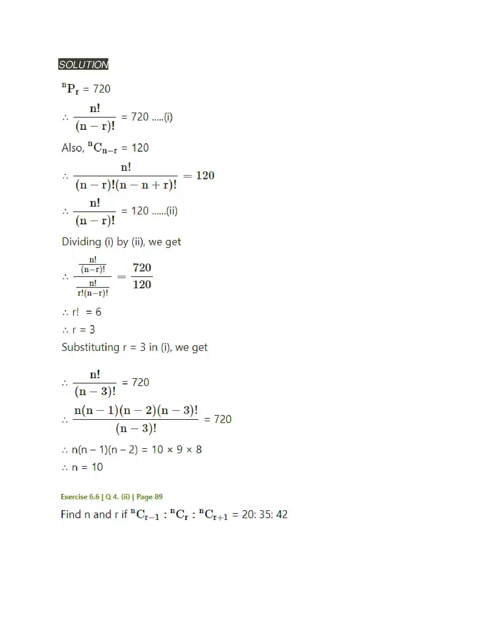 Maharashtra Board Class 11th Mathematics & Statistics - 2 Permutations and Combinations Solution 53