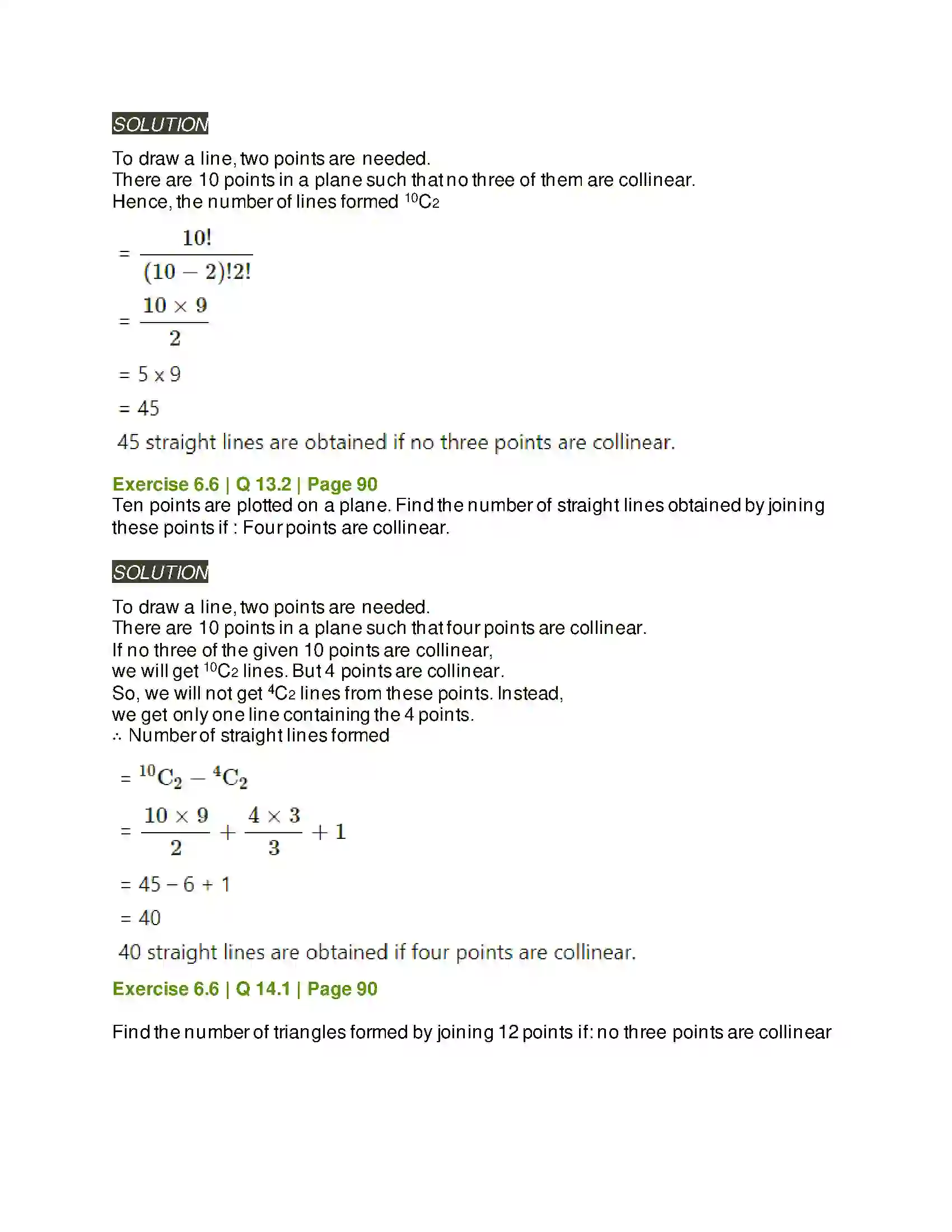 Maharashtra Board Class 11th Mathematics & Statistics - 2 Permutations and Combinations Solution 62