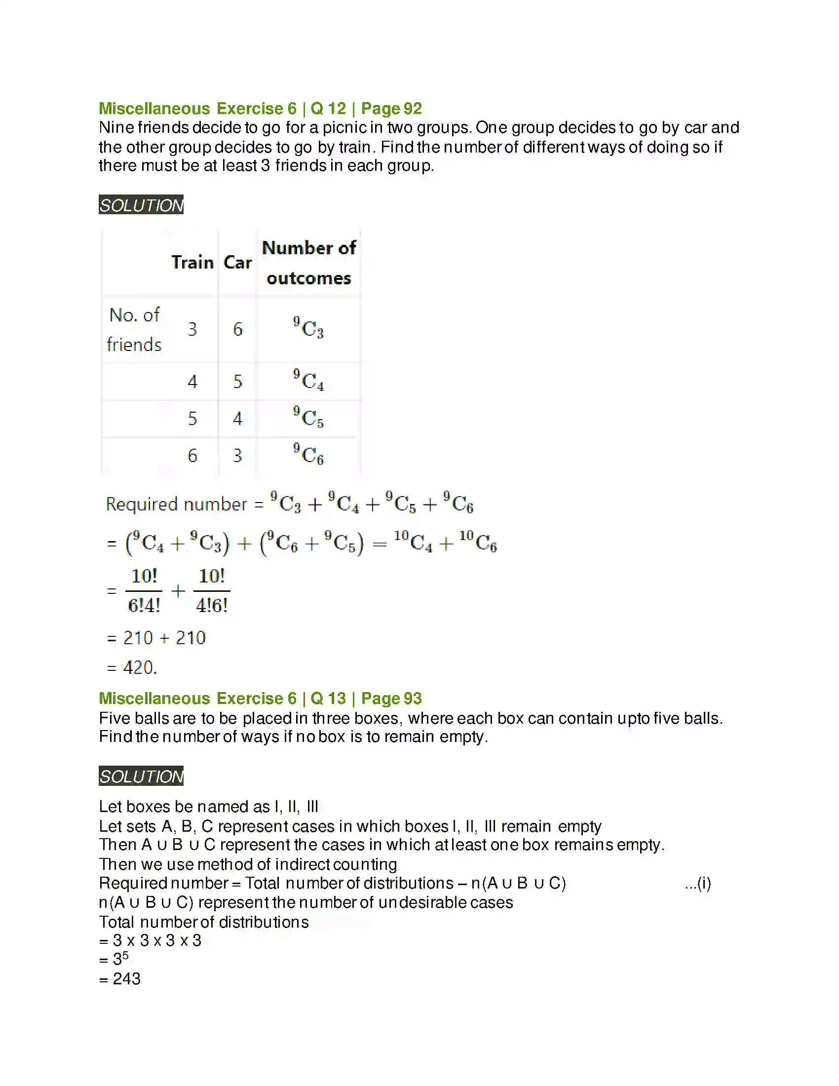 Maharashtra Board Class 11th Mathematics & Statistics - 2 Permutations and Combinations Solution 85