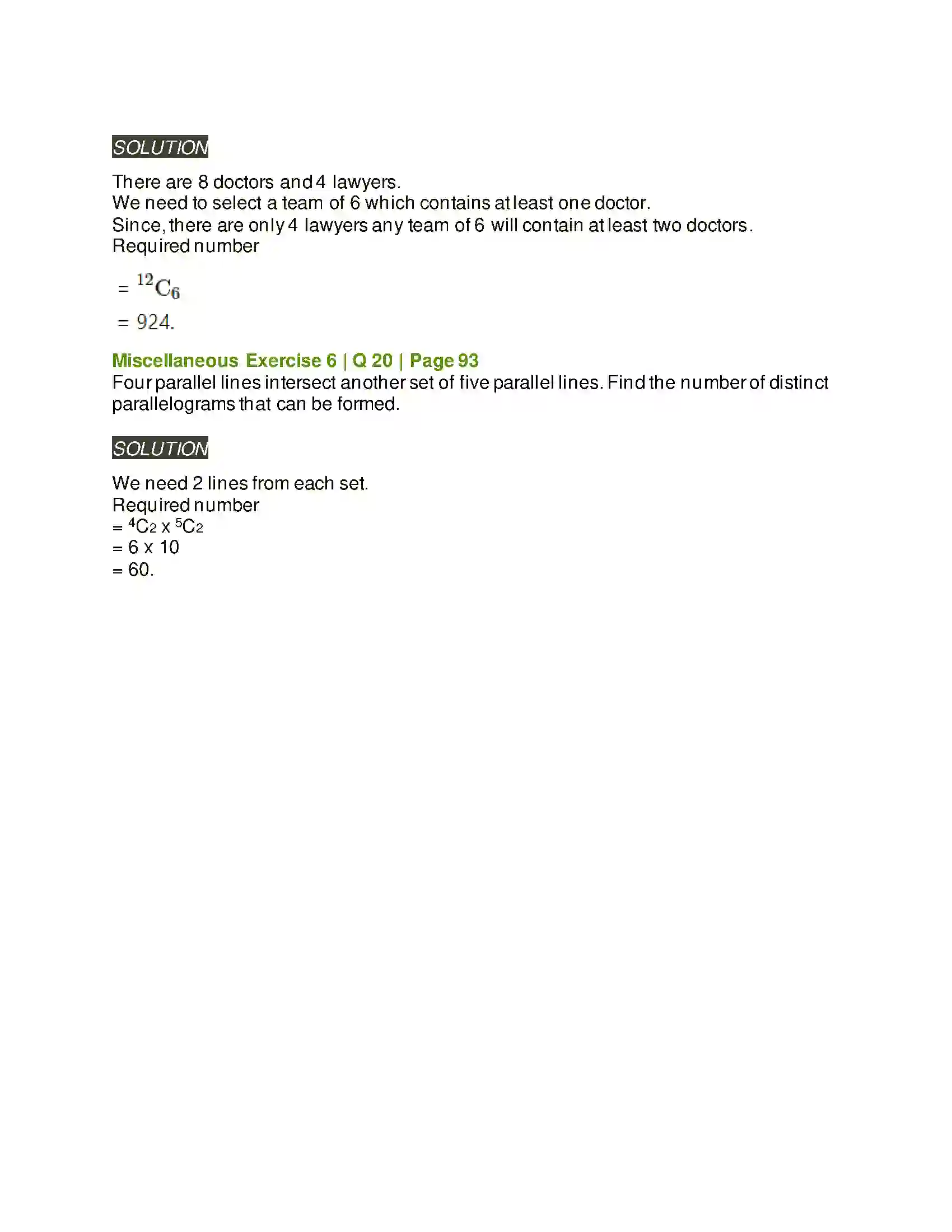 Maharashtra Board Class 11th Mathematics & Statistics - 2 Permutations and Combinations Solution 88