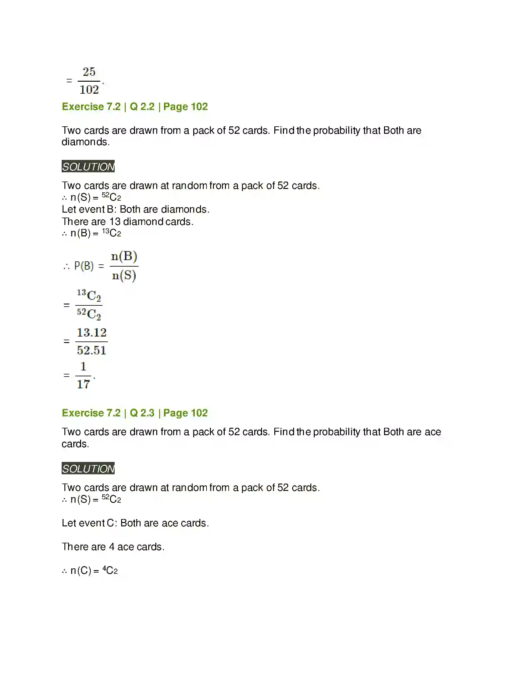 Maharashtra Board Class 11th Mathematics & Statistics - 2 Probability Solution 11