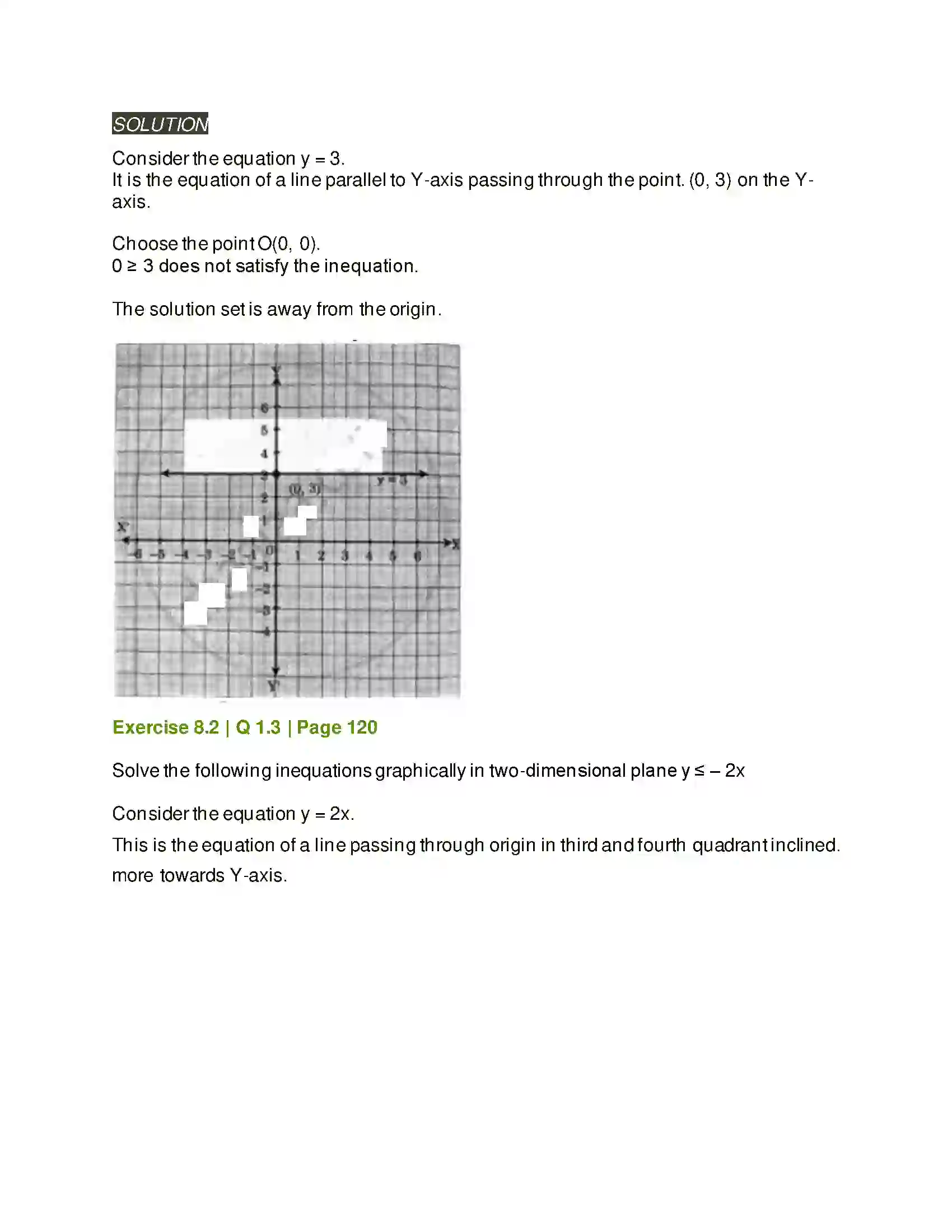 Maharashtra Board Class 11th Mathematics & Statistics - 2 Linear Inequations Solution 18