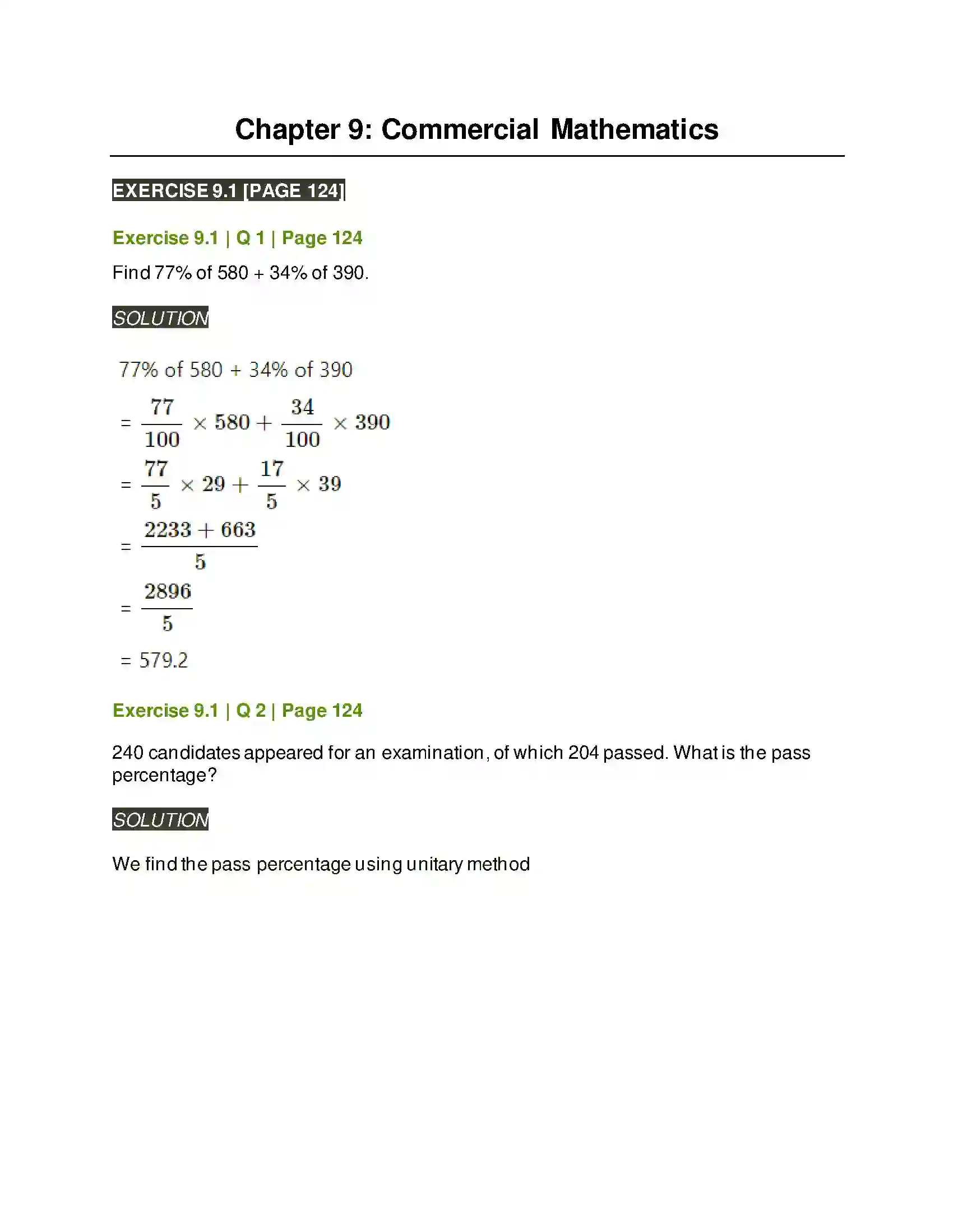 Maharashtra Board Class 11th Mathematics & Statistics - 2 Commercial Mathematics Solution 1