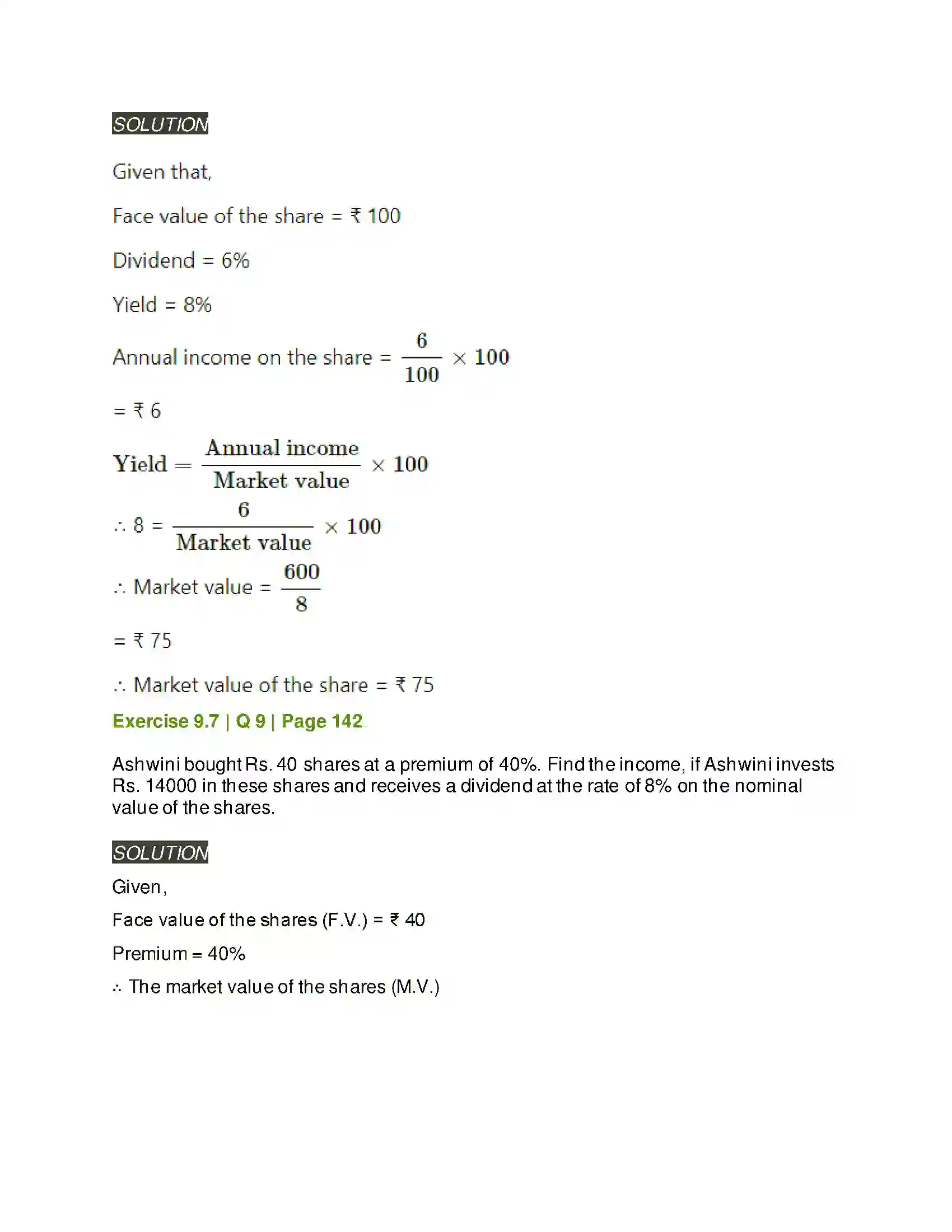 Maharashtra Board Class 11th Mathematics & Statistics - 2 Commercial Mathematics Solution 64