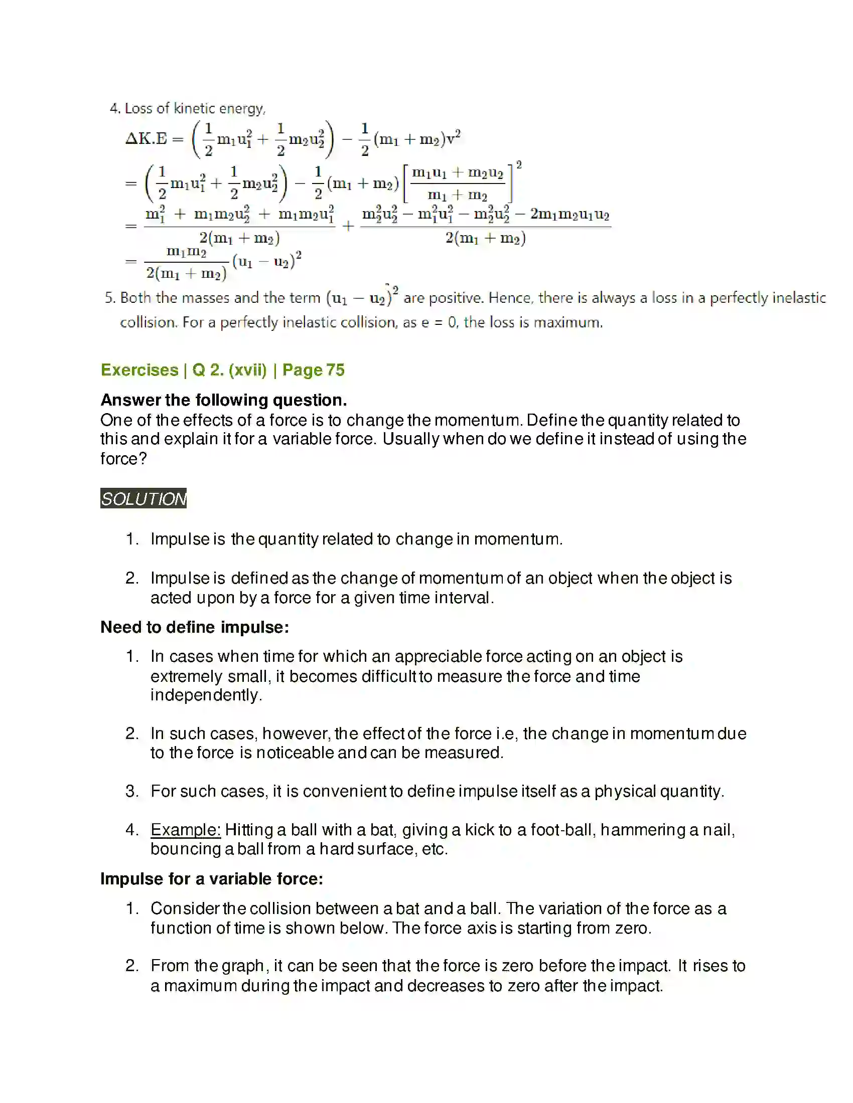 Maharashtra Board Class 11th Physics Laws of Motion Solution 16