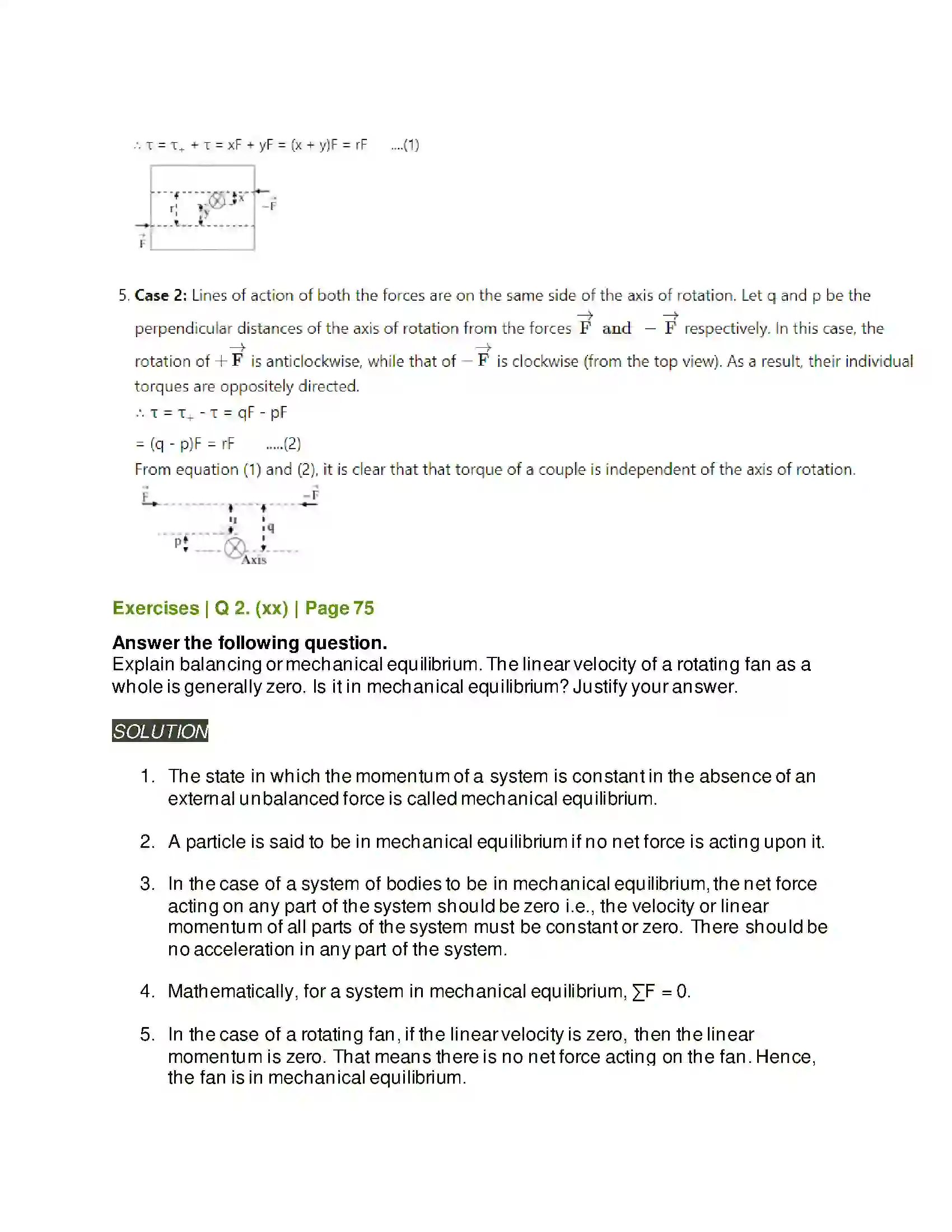 Maharashtra Board Class 11th Physics Laws of Motion Solution 19