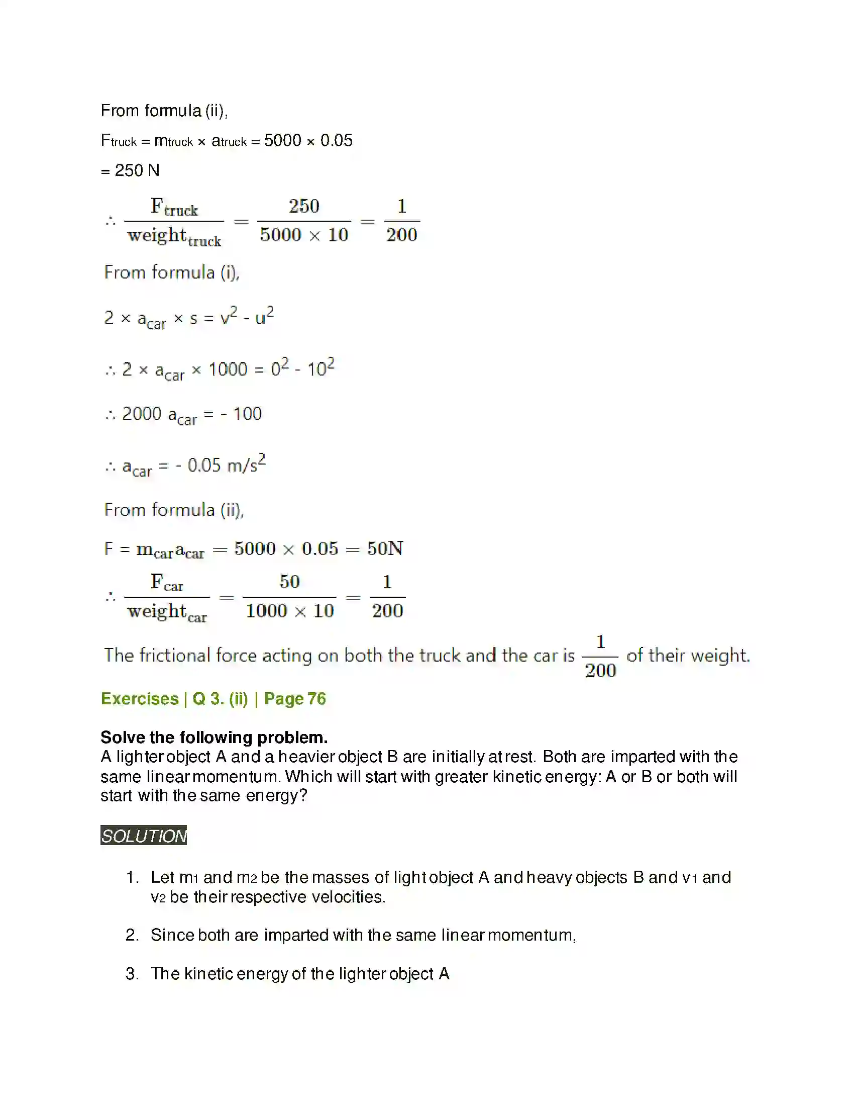 Maharashtra Board Class 11th Physics Laws of Motion Solution 21