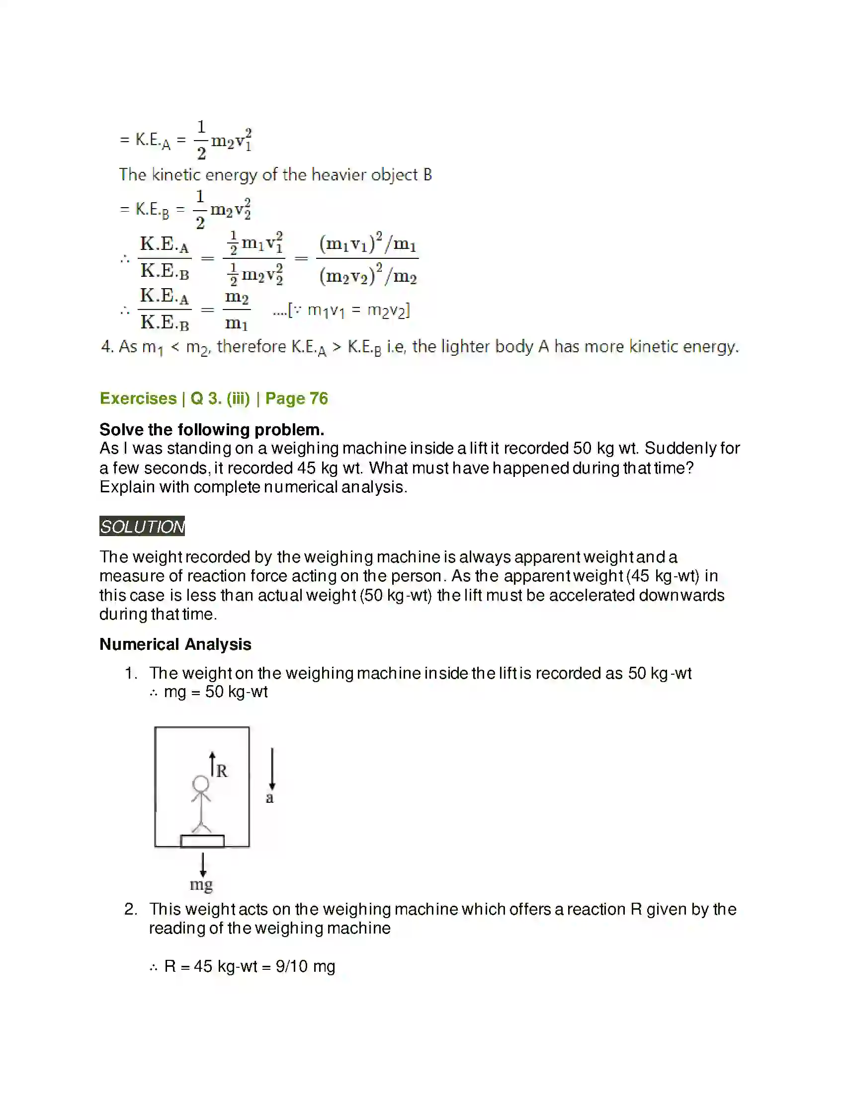 Maharashtra Board Class 11th Physics Laws of Motion Solution 22
