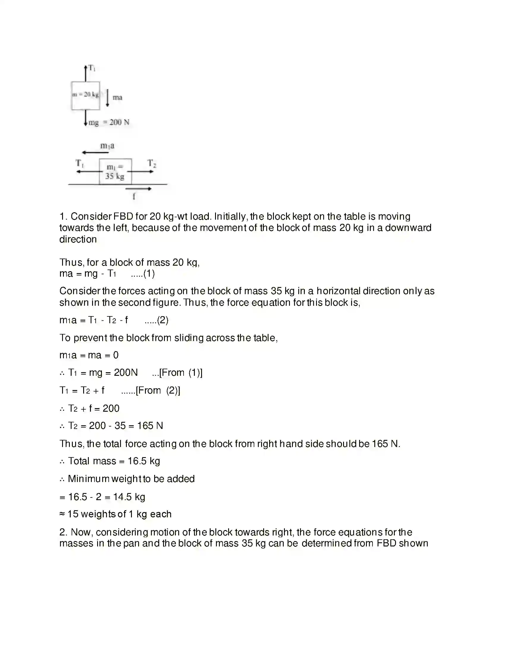 Maharashtra Board Class 11th Physics Laws of Motion Solution 24