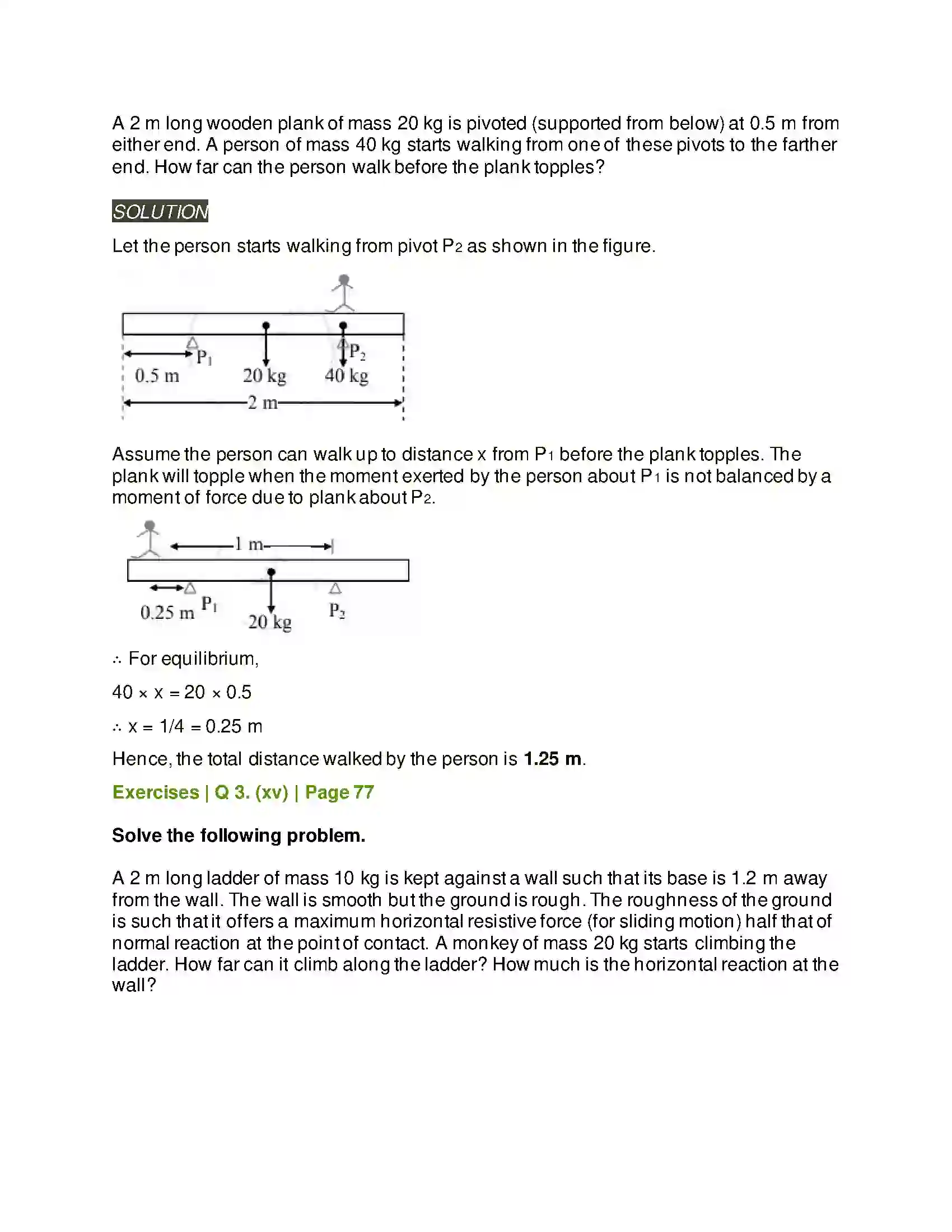 Maharashtra Board Class 11th Physics Laws of Motion Solution 36