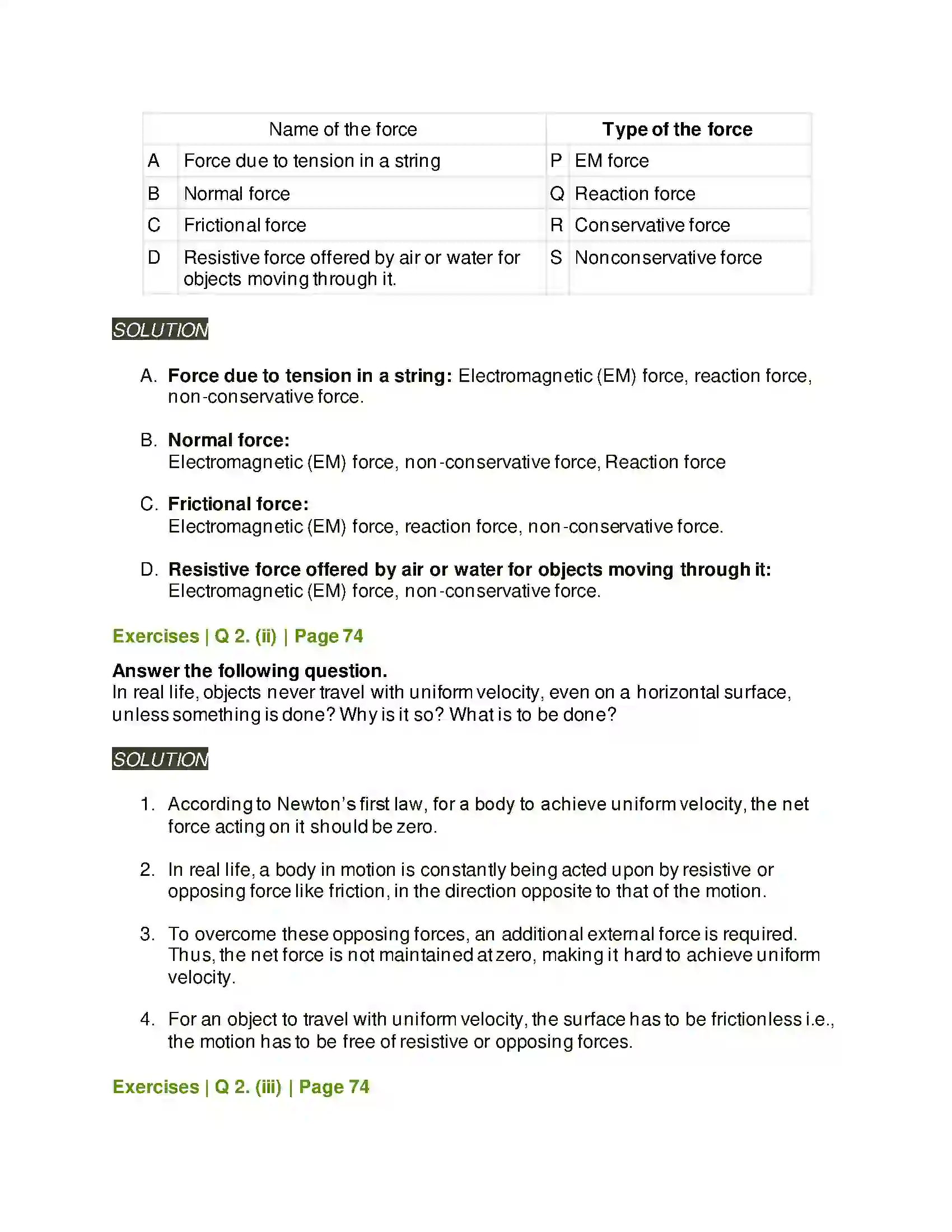 Maharashtra Board Class 11th Physics Laws of Motion Solution 4