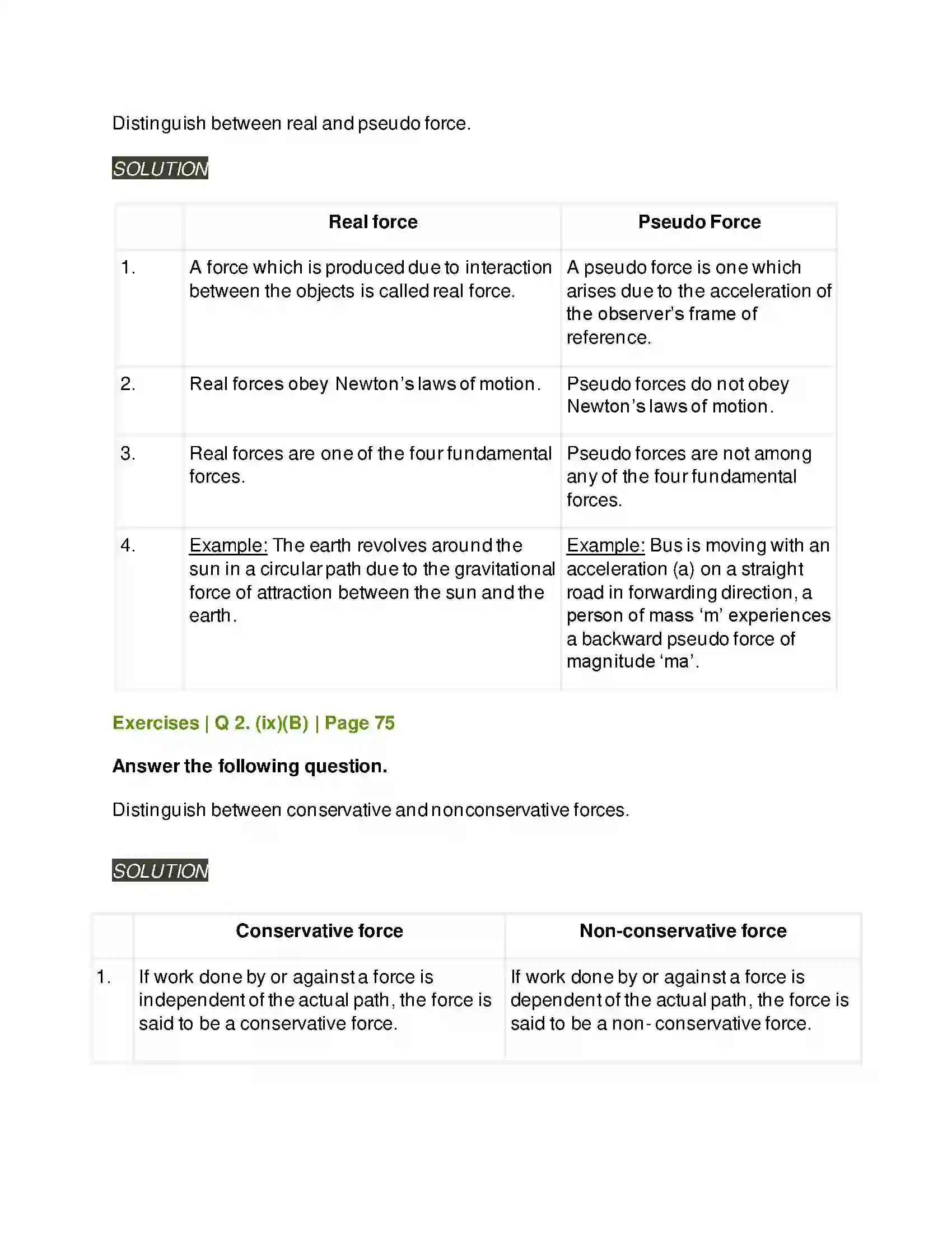 Maharashtra Board Class 11th Physics Laws of Motion Solution 8