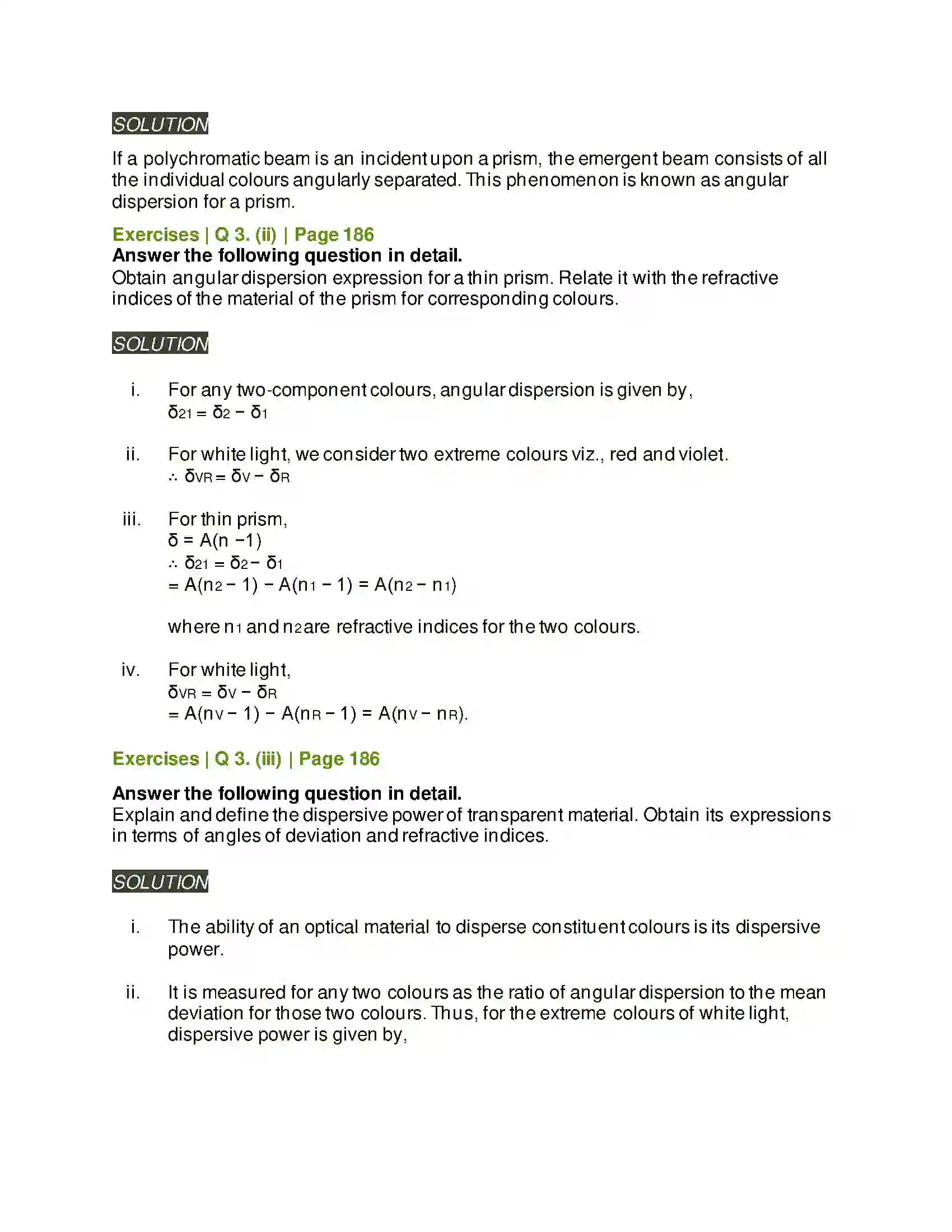 Maharashtra Board Class 11th Physics Optics Solution 18