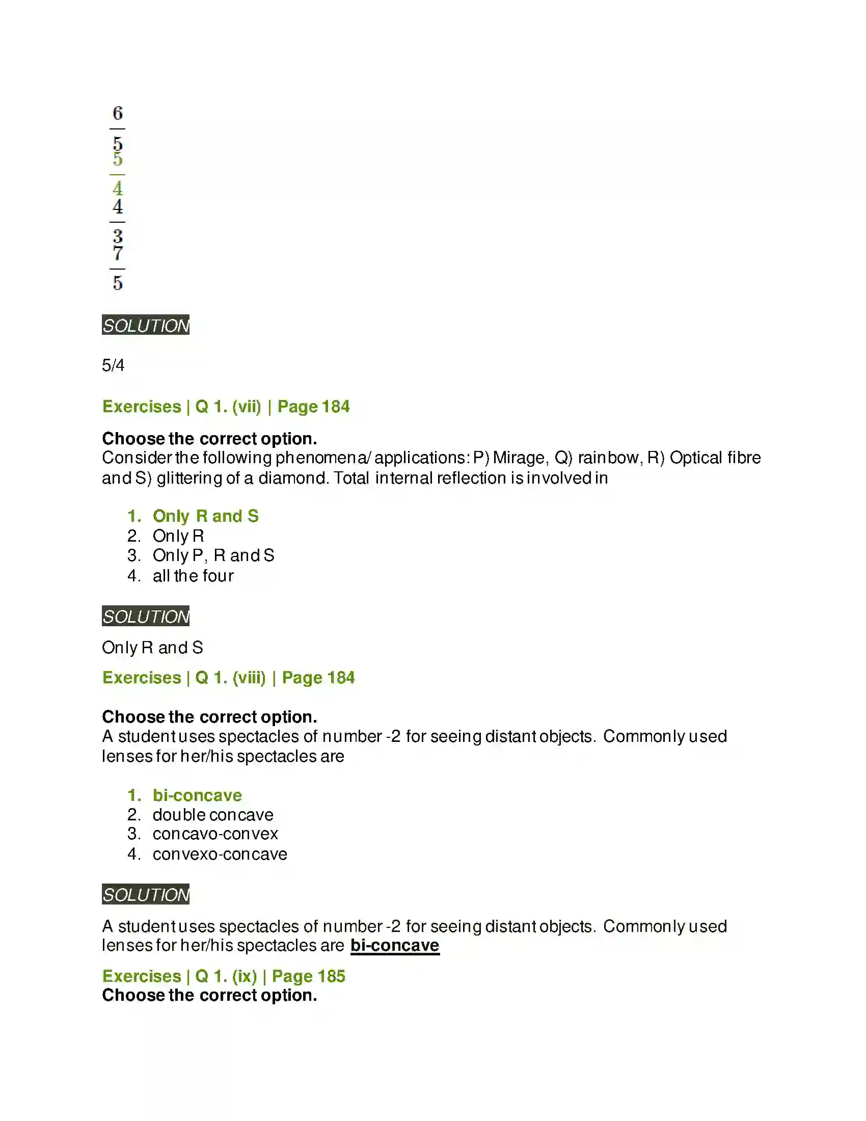 Maharashtra Board Class 11th Physics Optics Solution 3