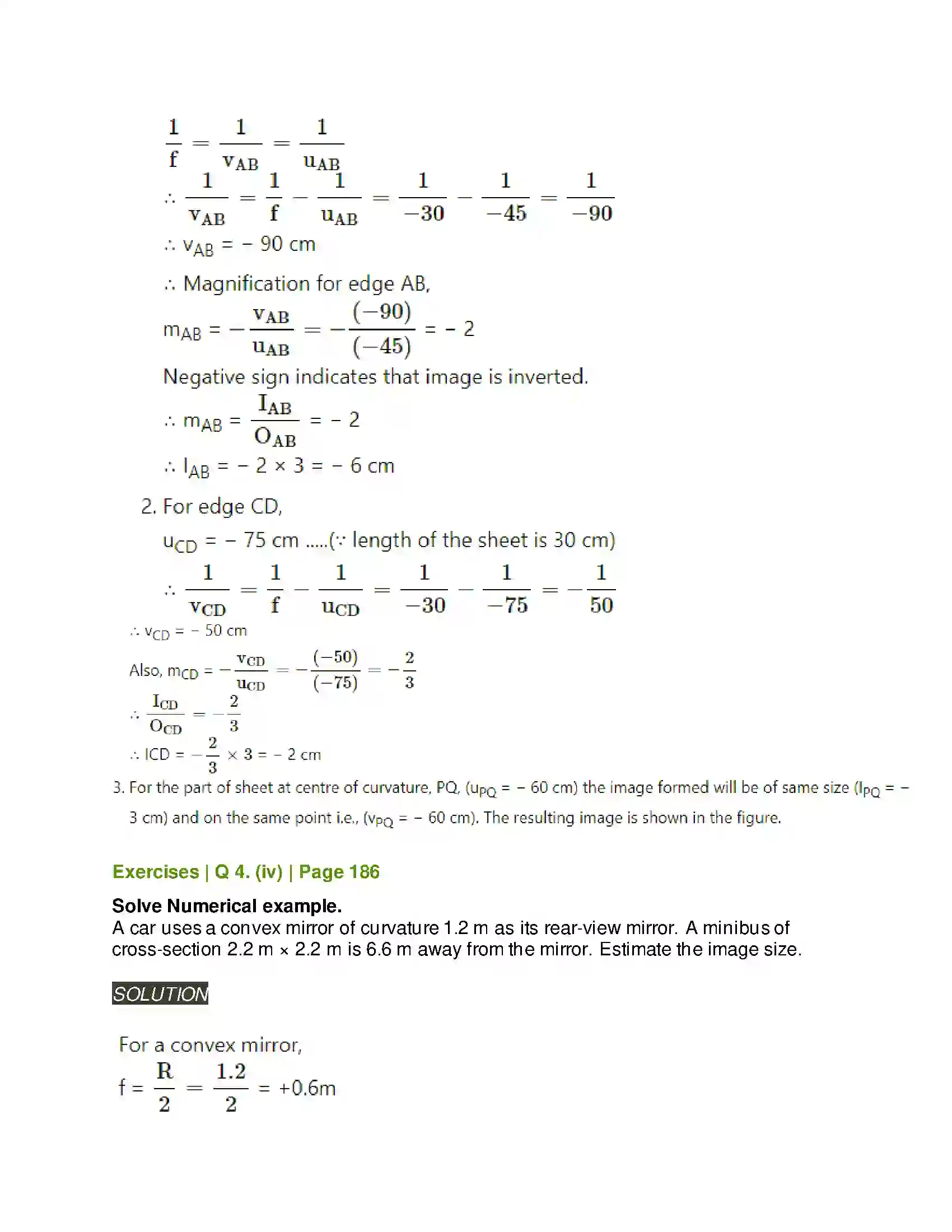 Maharashtra Board Class 11th Physics Optics Solution 34