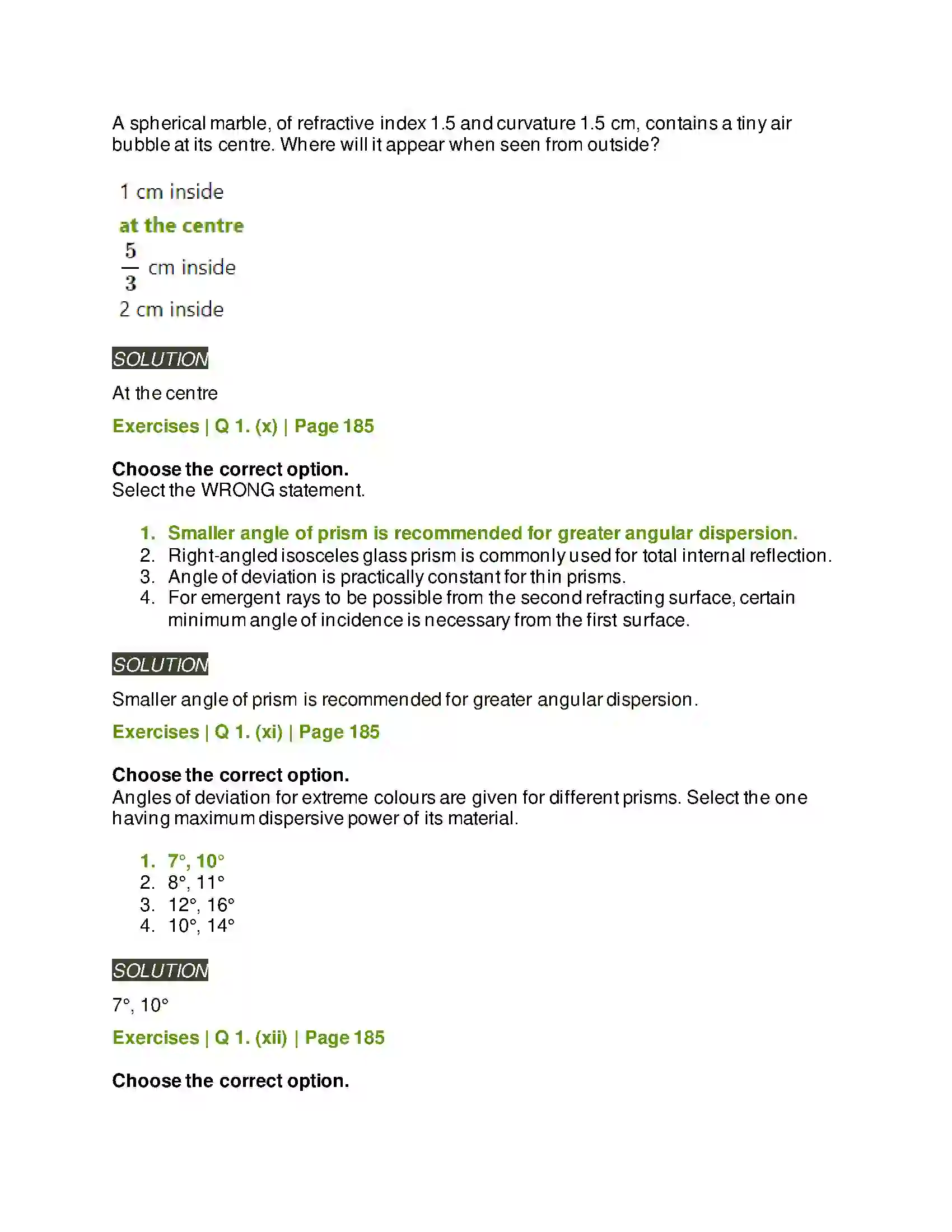 Maharashtra Board Class 11th Physics Optics Solution 4