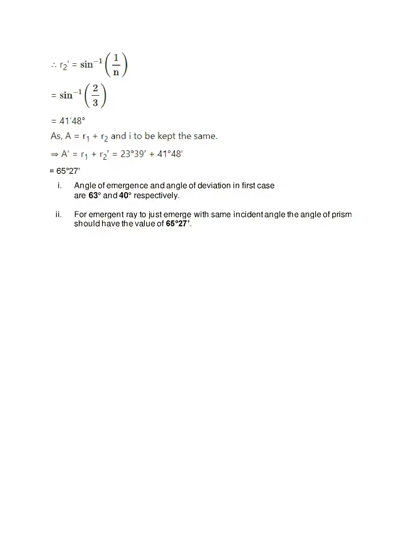 Maharashtra Board Class 11th Physics Optics Solution 41
