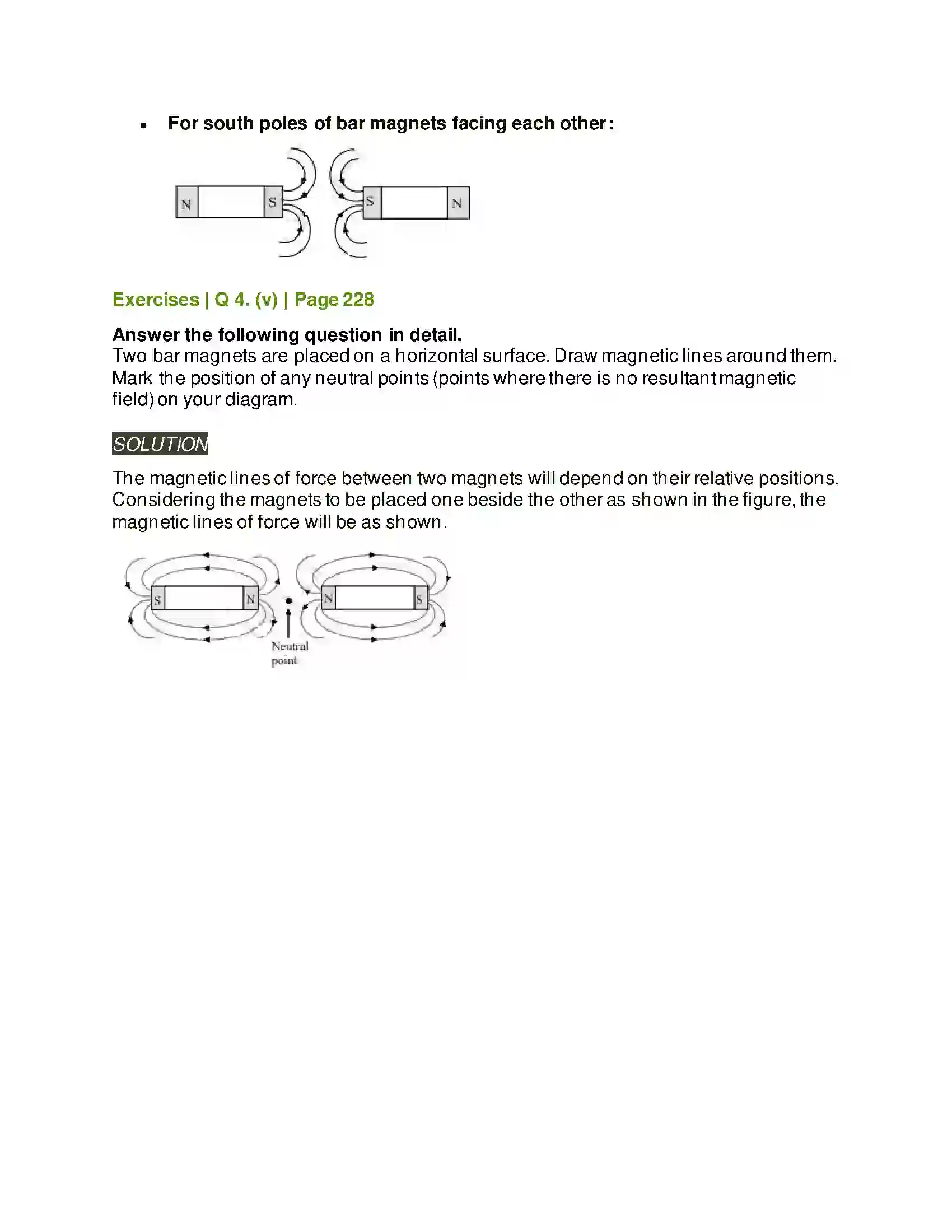 Maharashtra Board Class 11th Physics Magnetism Solution 11