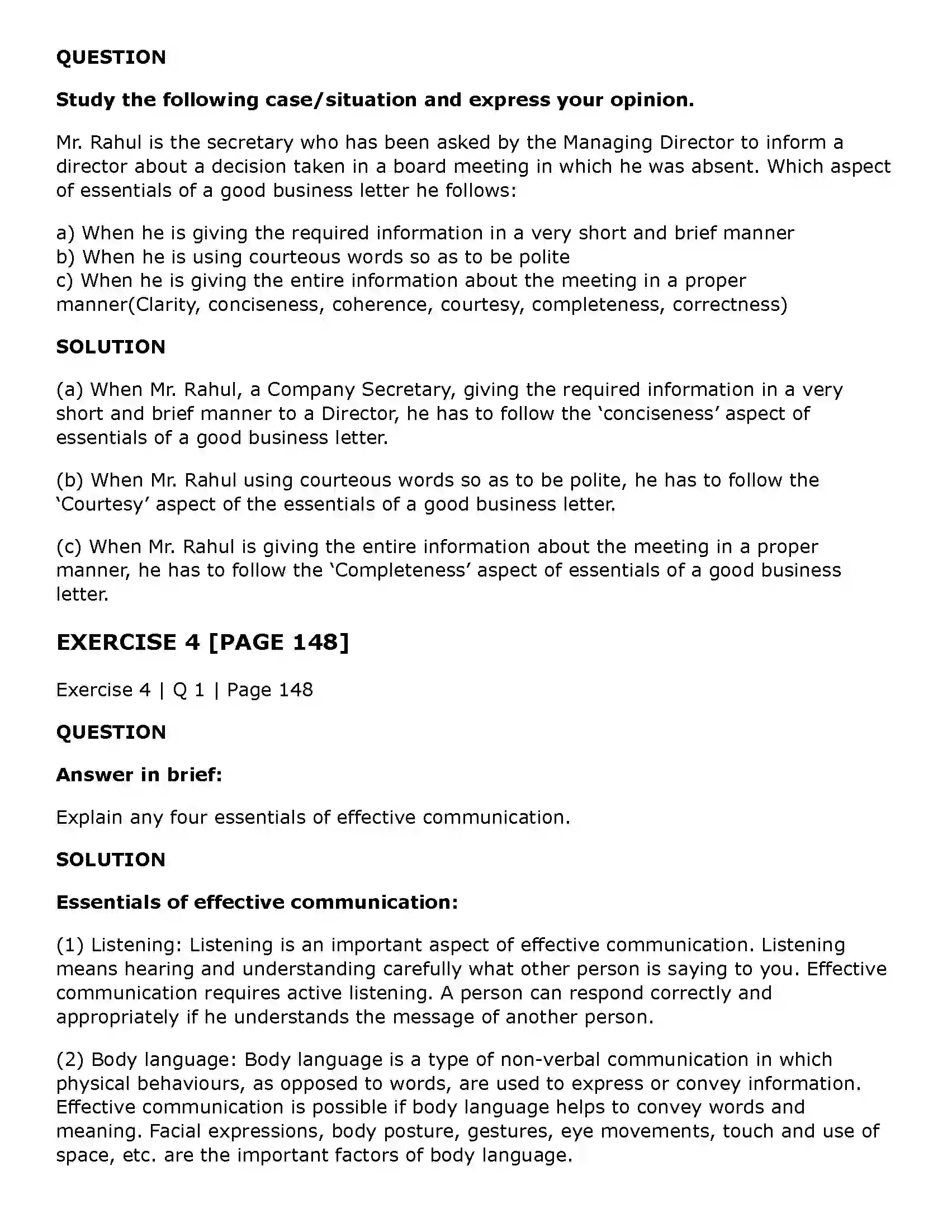 Maharashtra Board Class 11th Secretarial Practice Business Communication Skills of Secretary Solution 17